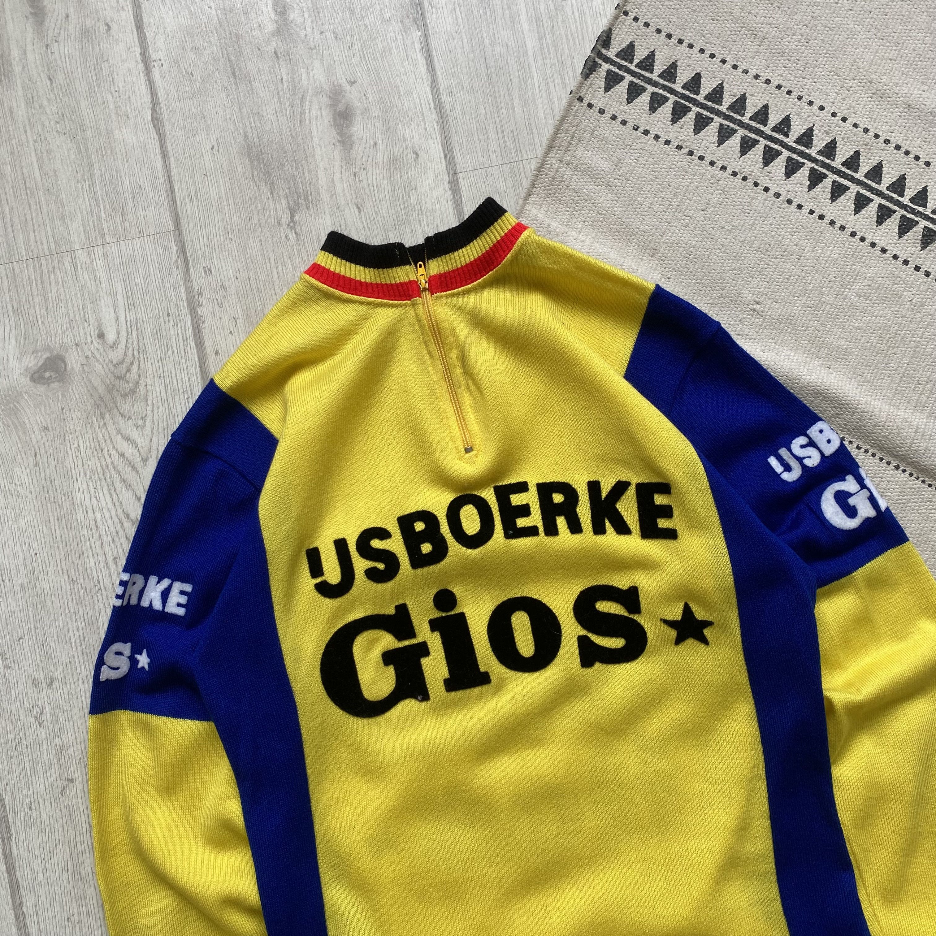 Bicycle 🚲 Vintage 80s Knit Wool Cycling jersey longsleeve Size US M / EU 48-50 / 2 - 2 Thumbnail