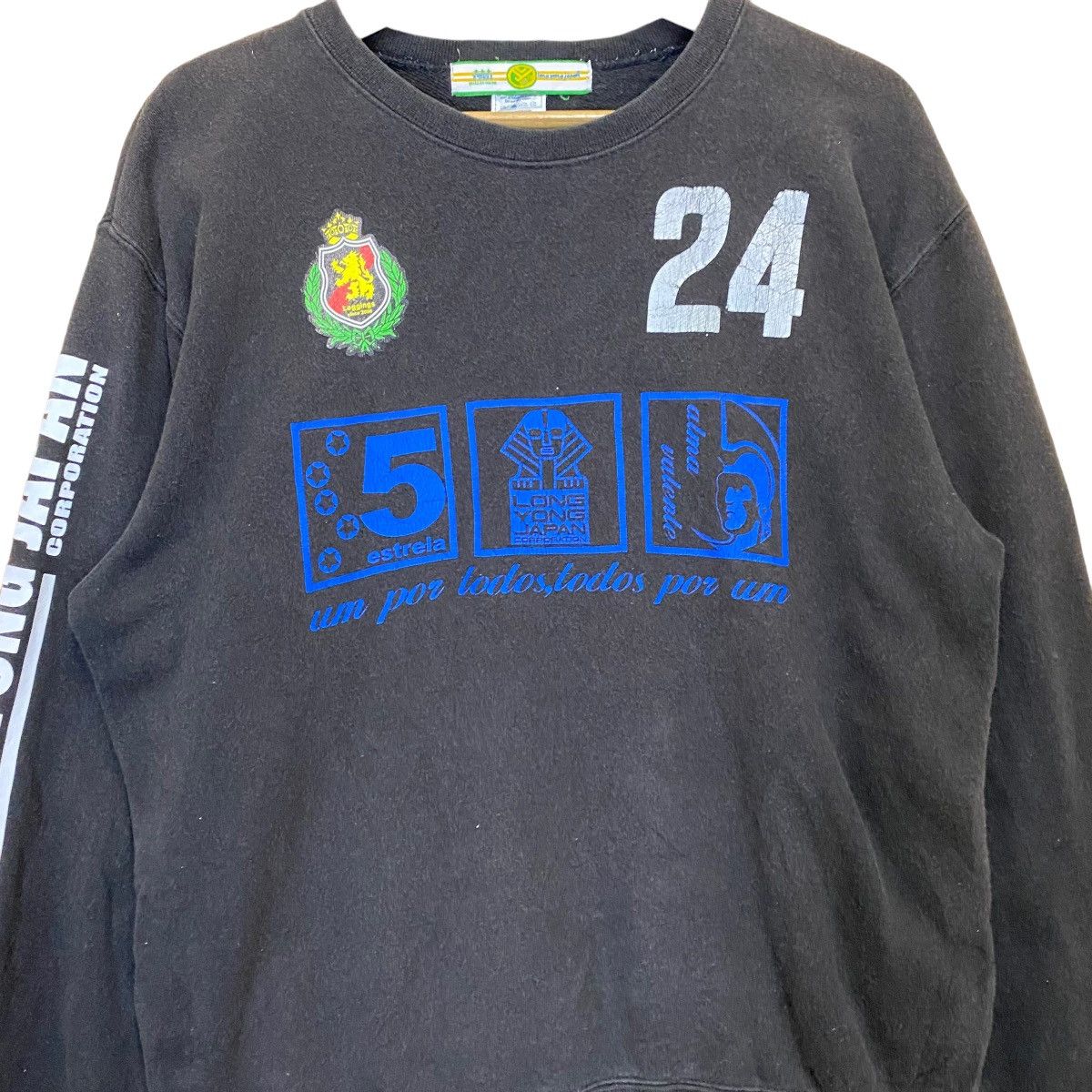 Japanese Brand × Vintage 1981 Long Yong Japan Big Logo Crewneck Sweatshirt Size US M / EU 48-50 / 2 - 9 Thumbnail