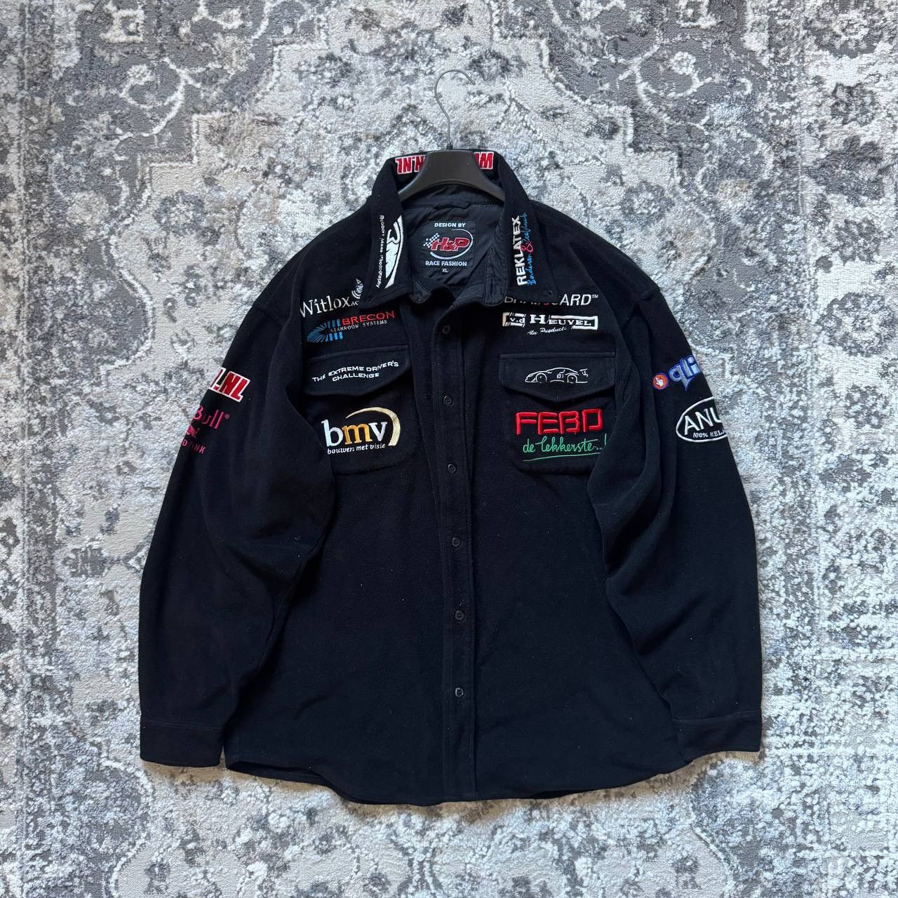 NASCAR Vintage Racing Nascar Fleece Racing Jacket Rider Moto Size US XL / EU 56 / 4 - 1 Thumbnail