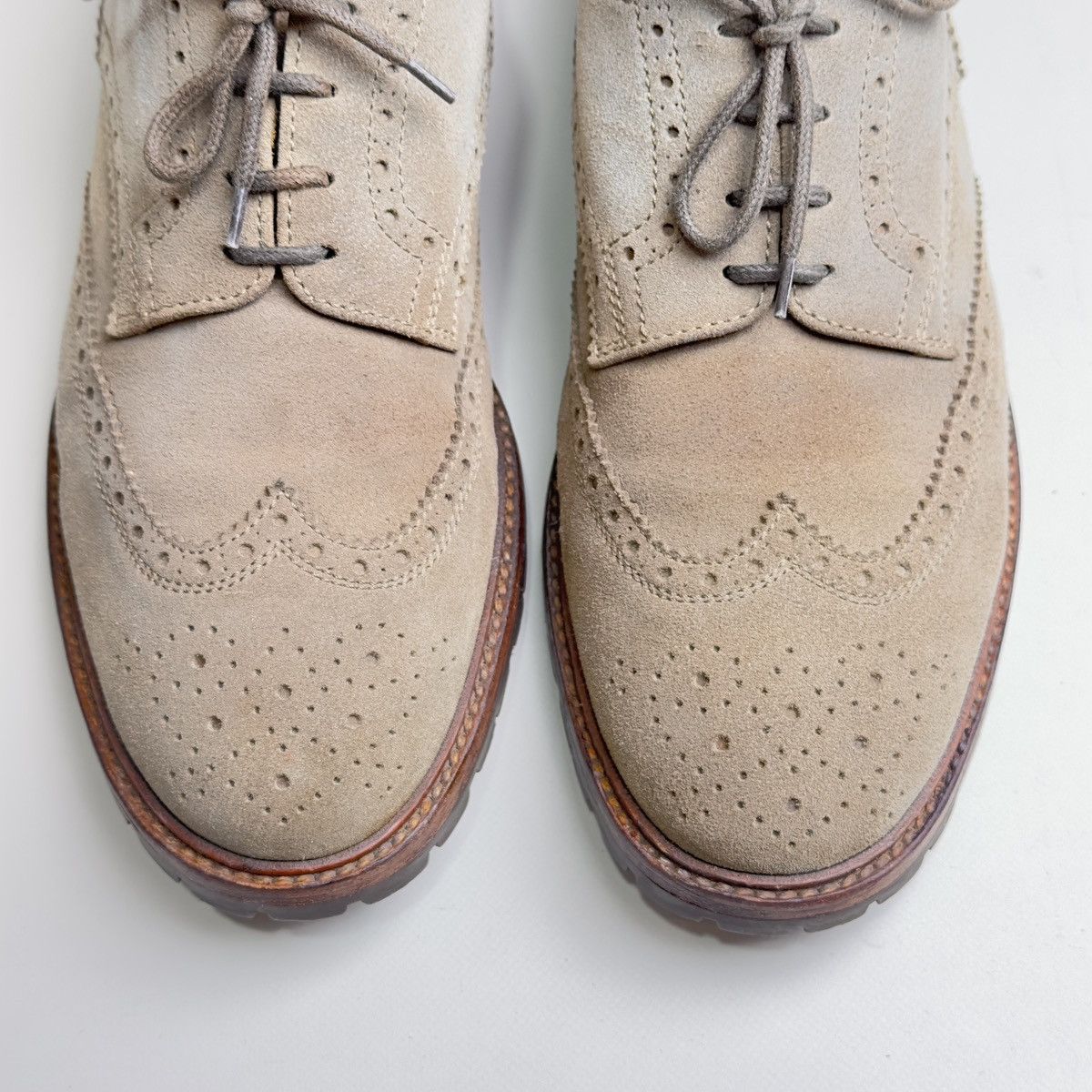 Brunello Cucinelli Brunello Cucinelli Suede Brogues Light brown Size US 12 / EU 45 - 3 Thumbnail