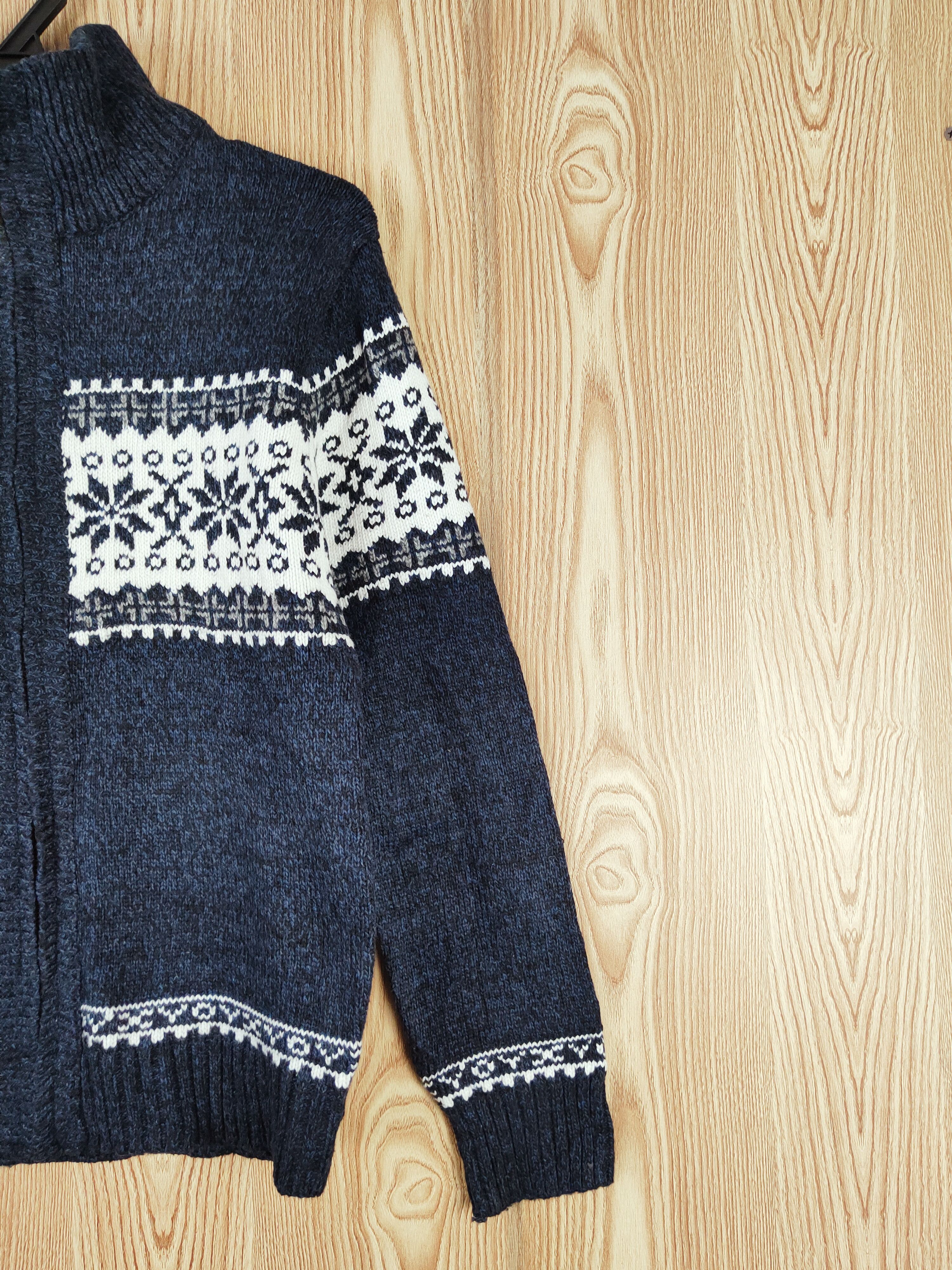 Japanese Brand × Vintage Japanese Brand art design Navy Knitwear Sweaters #W736 Size US S / EU 44-46 / 1 - 5 Thumbnail