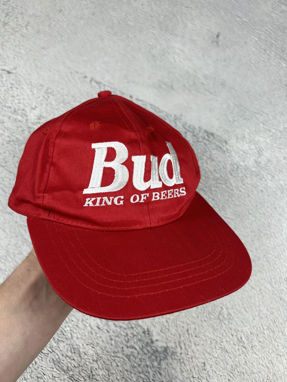 Budweiser × Vintage 1990's Vintage Bud King of the Beers Snapback Cap Size ONE SIZE - 2 Thumbnail