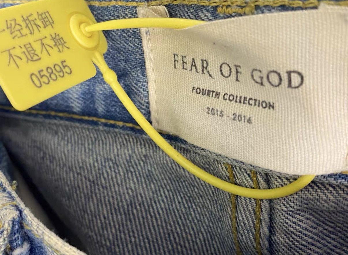 Fear of God Fear Of God 4th Original Distressed Denim Jeans J31 Size US 30 / EU 46 - 6 Thumbnail