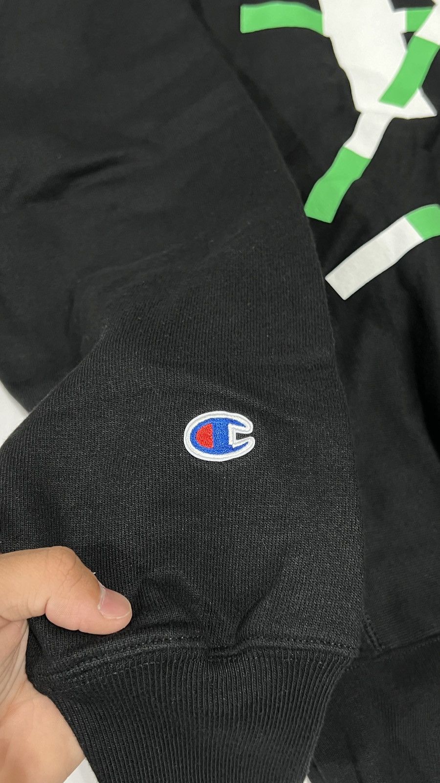 Champion × Virgil Abloh Virgil Abloh ICA FOS Black Hoodie Size US L / EU 52-54 / 3 - 8 Thumbnail
