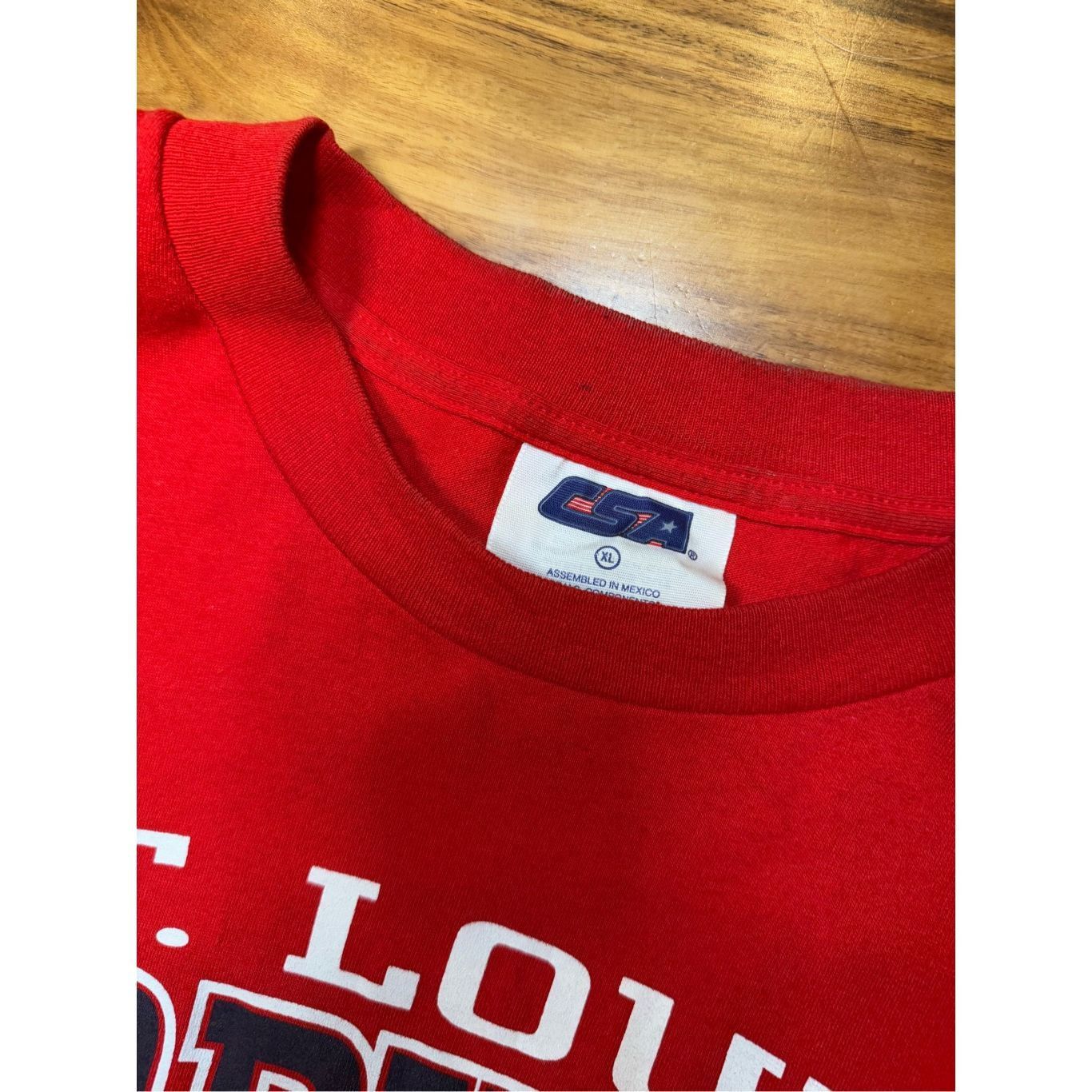 Vintage Size XL - St Louis Cardinals Y2K 2000 Red Sports Baseball CSA Tshirt Size US XL / EU 56 / 4 - 3 Thumbnail