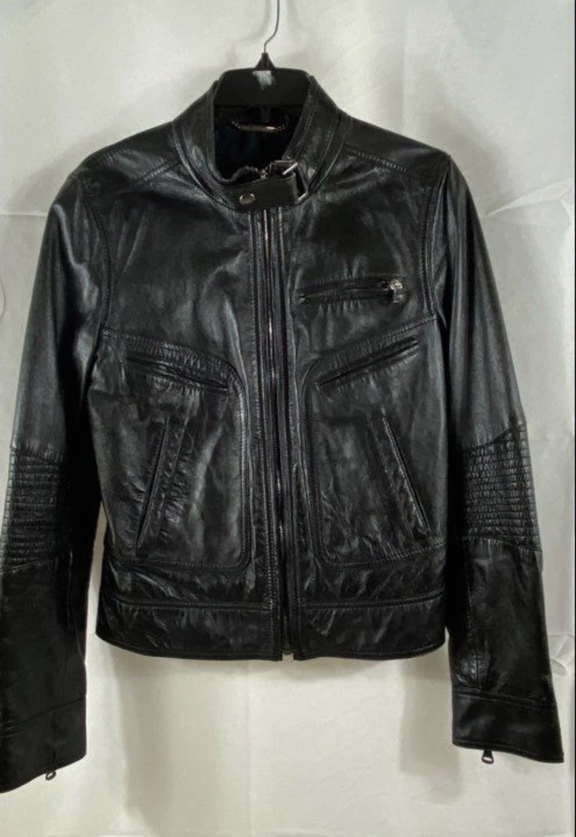 Dolce & Gabbana Dolce & Gabbana Leather Biker Moto Jacket Sz46 Size M / US 6-8 / IT 42-44 - 1 Thumbnail