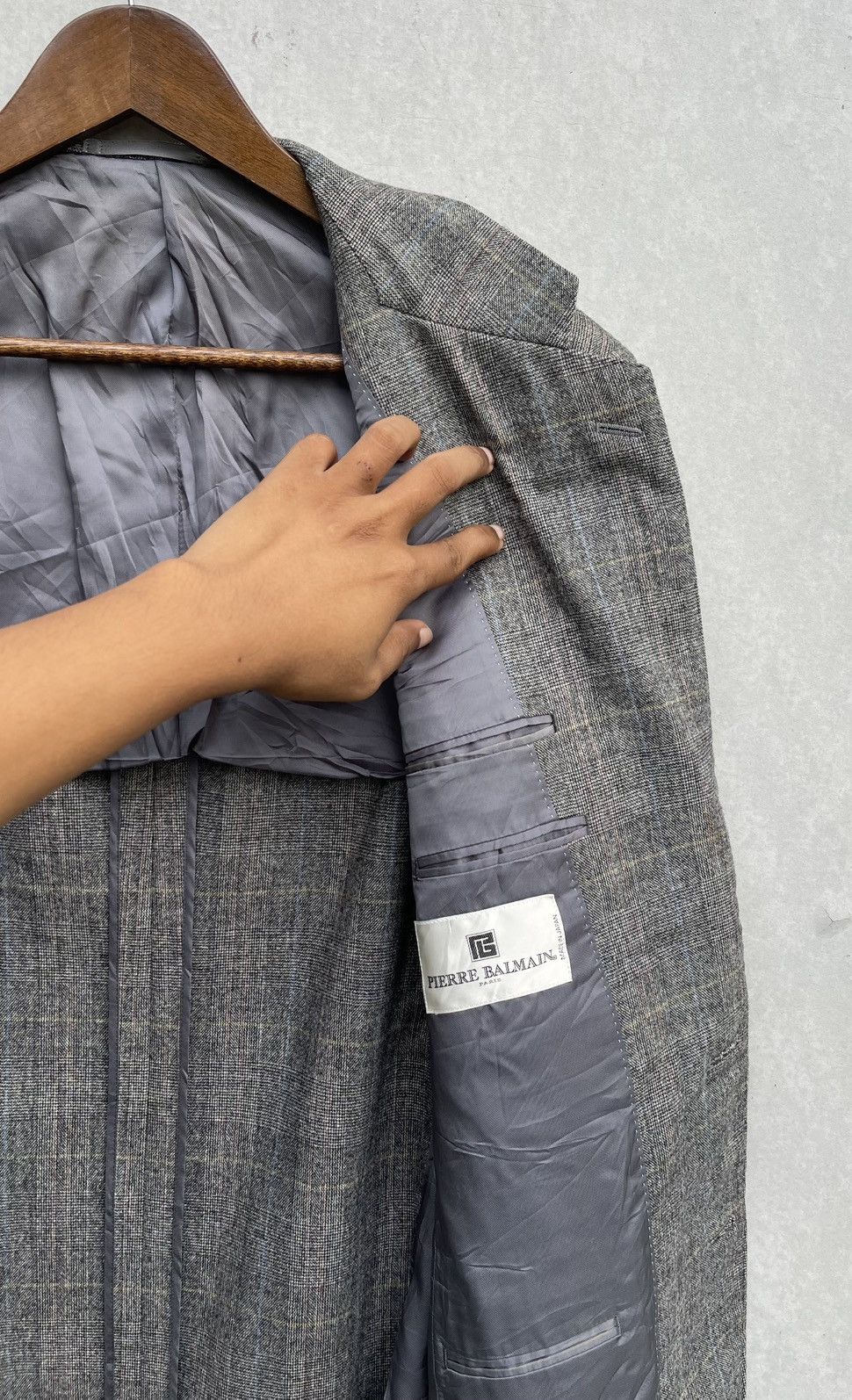 Balmain 🔥VINTAGE PIERRE BALMAIN PARIS SINGLE-BREASTED SUIT JACKET Size US M / EU 48-50 / 2 - 9 Thumbnail
