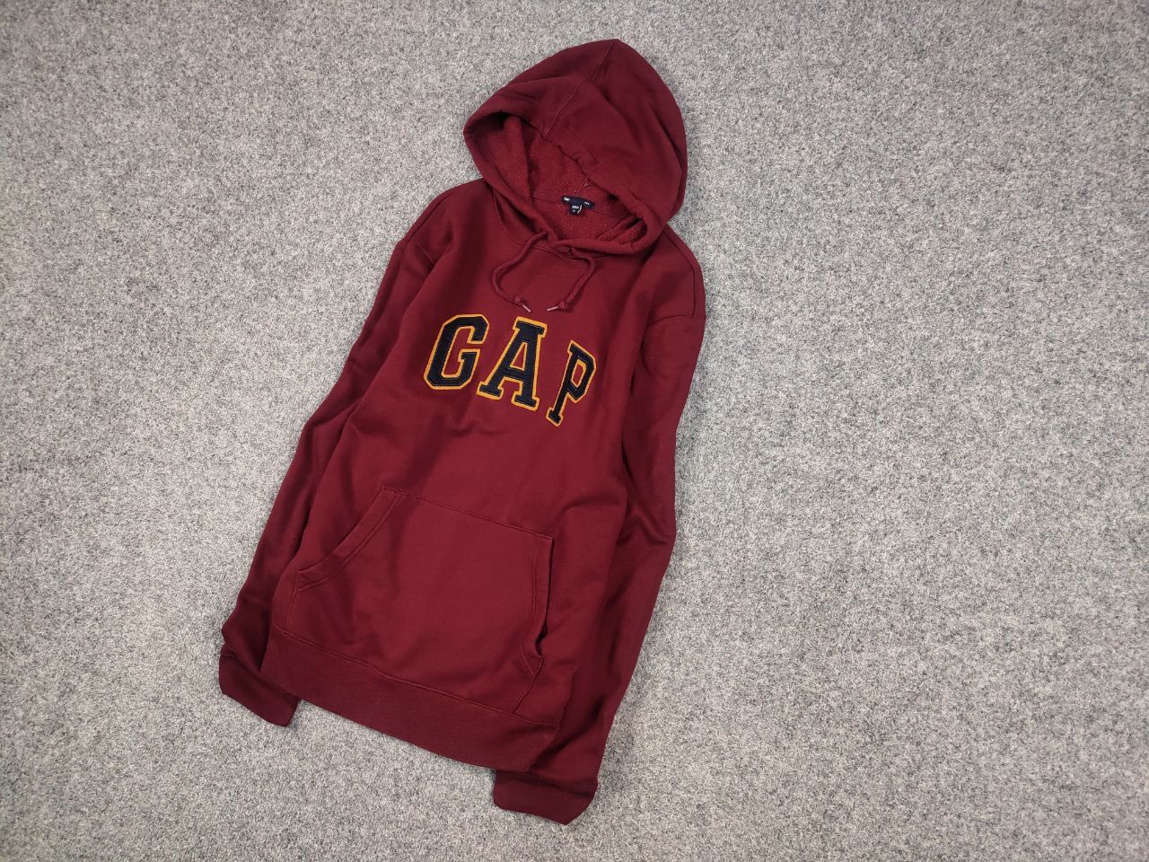 Gap Vintage Gap Burgundy Logo Classic Hoodie Y2K Hype Style Size US L / EU 52-54 / 3 - 3 Thumbnail