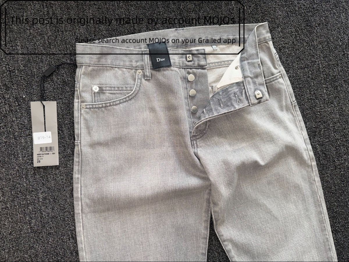 Dior Sz 29 Dior Silver Gray Denim mojos1000 Size US 29 - 6 Thumbnail