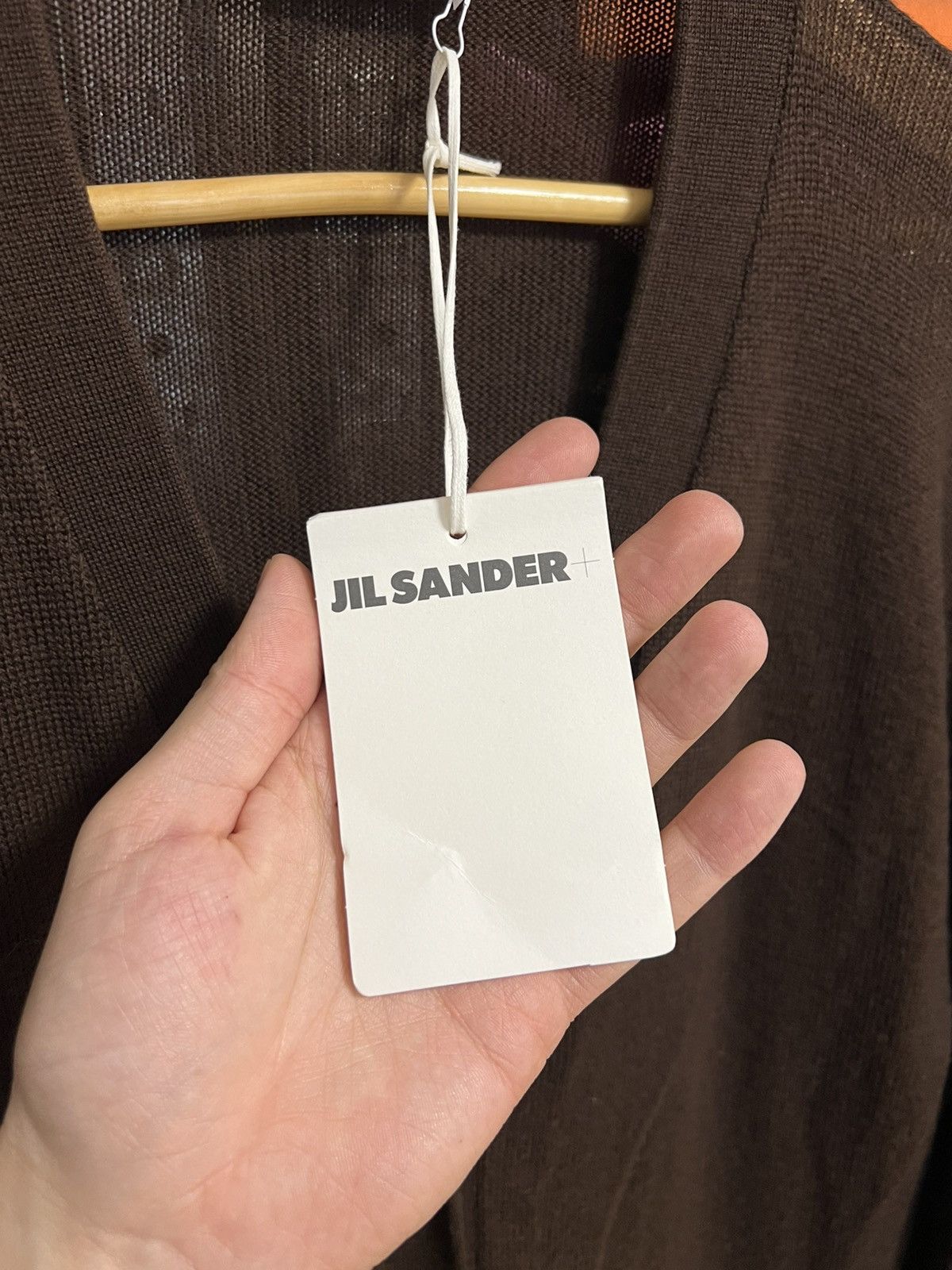 Designer × Jil Sander ❗️New Jil Sander 100% Wool Long Button Cardigan Brown Size 36 Size XS / US 0-2 / IT 36-38 - 7 Thumbnail