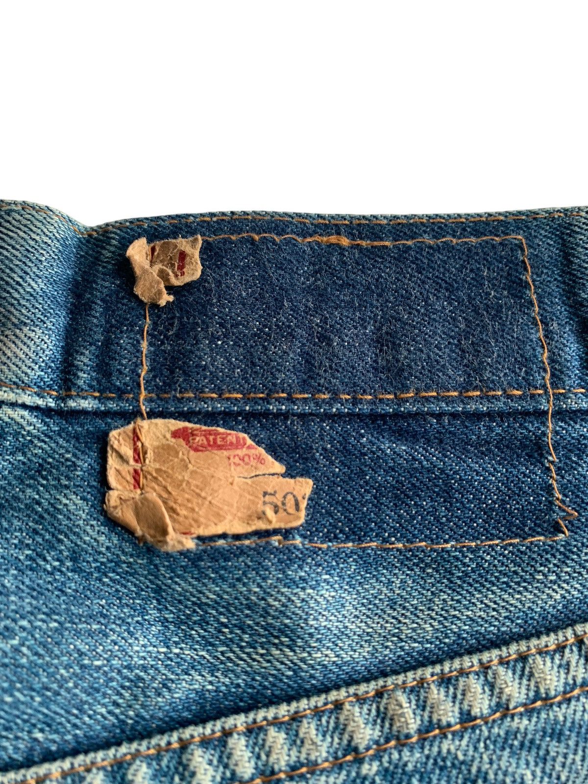 Vintage Levis Big E 502XX Selvedge Distressed Denim