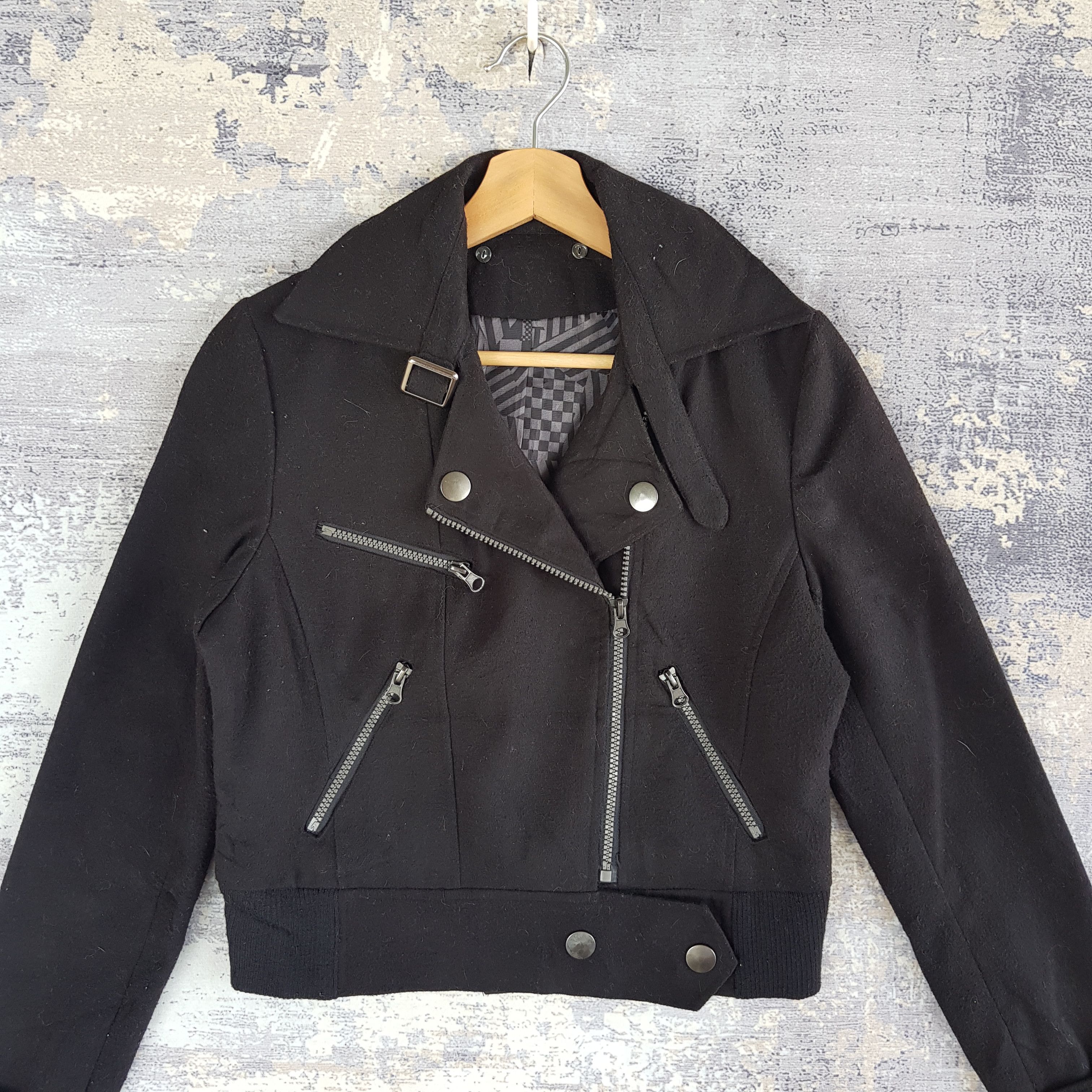 If Six Was Nine × Japanese Brand × Vintage Japanese Kenzie Punk Jacket Wool Punk Mod Jacket Size S / US 4 / IT 40 - 4 Thumbnail