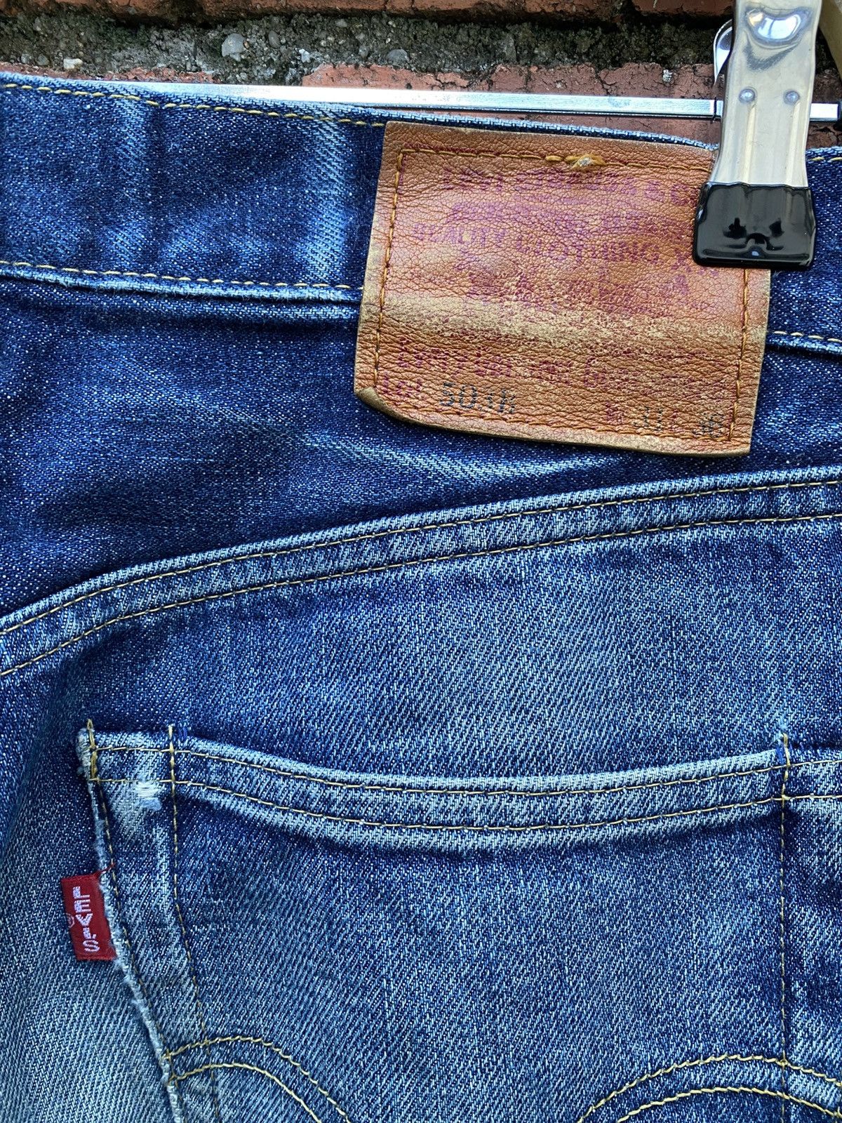 Levi's Vintage Clothing W32x32 Vintage levi's 503B redline big E Size US 32 / EU 48 - 7 Thumbnail
