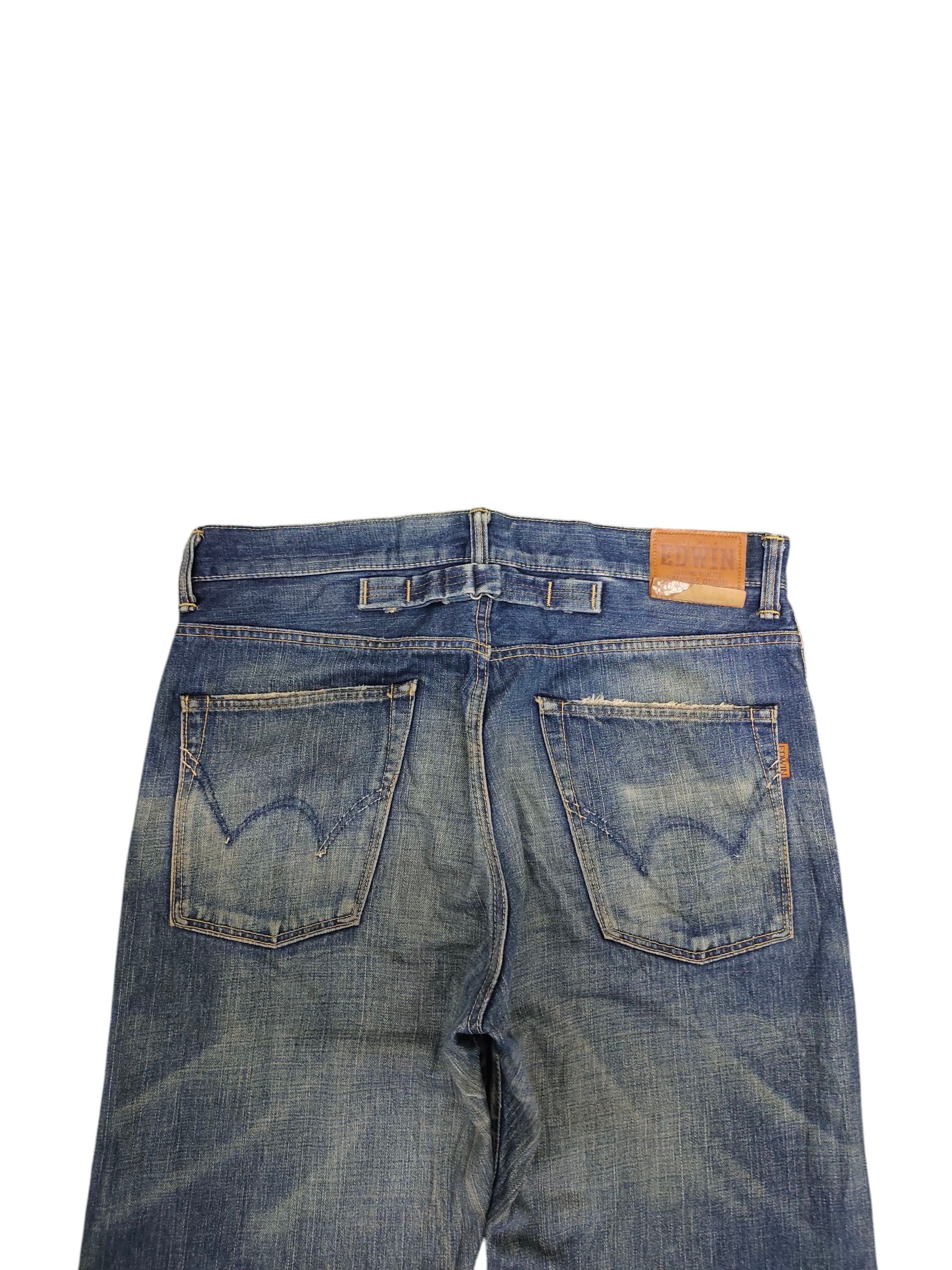 Kapital Vintage Edwin 505Z Selvage Clawmark Distress Denim Jeans Size US 35 - 9 Thumbnail