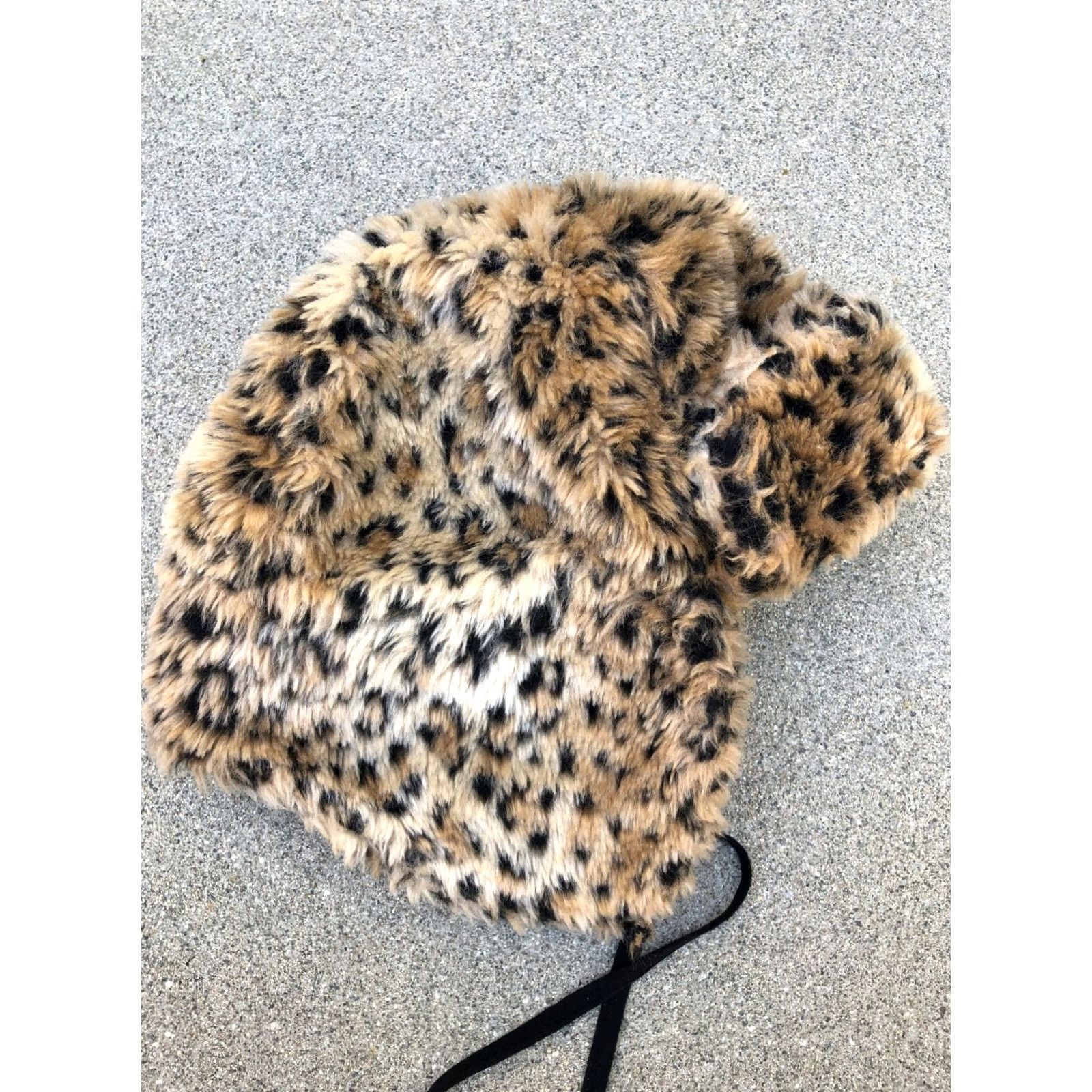 Needles Pins and Needles Hat Womens One Size Brown Cheetah Fuzzy Women Aviator Dog Ears Cap Size ONE SIZE - 5 Thumbnail