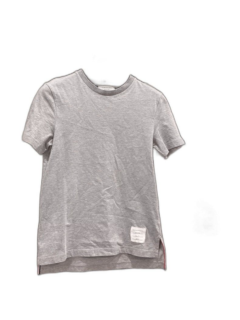 Thom Browne Gray Short Sleeve T-Shirt Made in Italy Size US XS / EU 42 / 0 - 1 Thumbnail