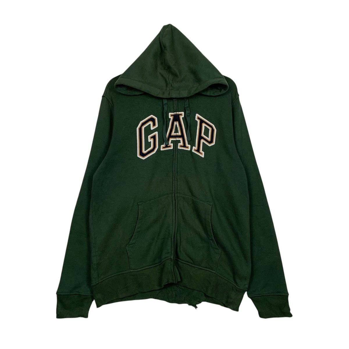 Gap Gap Big Logo Green Zipper Hoodie Size US M / EU 48-50 / 2 - 1 Thumbnail
