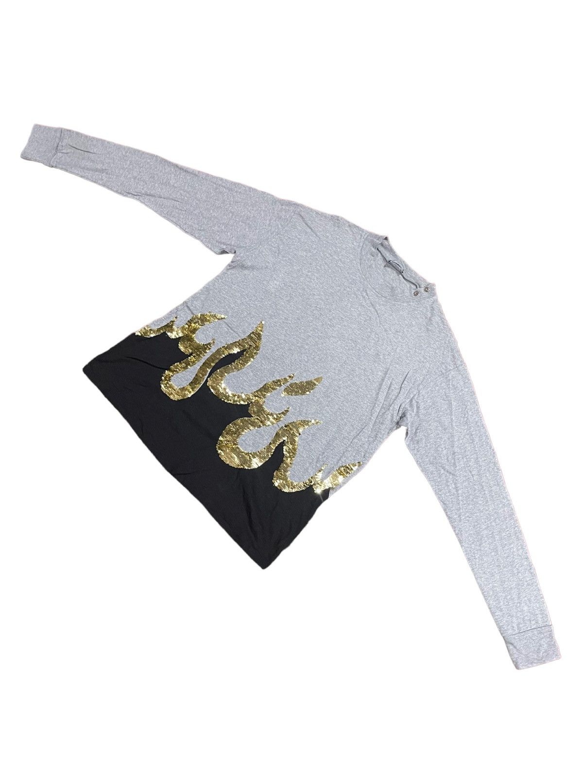 Diesel × Diesel Black Gold Diesel Gold Fire Flames Shirts Size US M / EU 48-50 / 2 - 13 Thumbnail