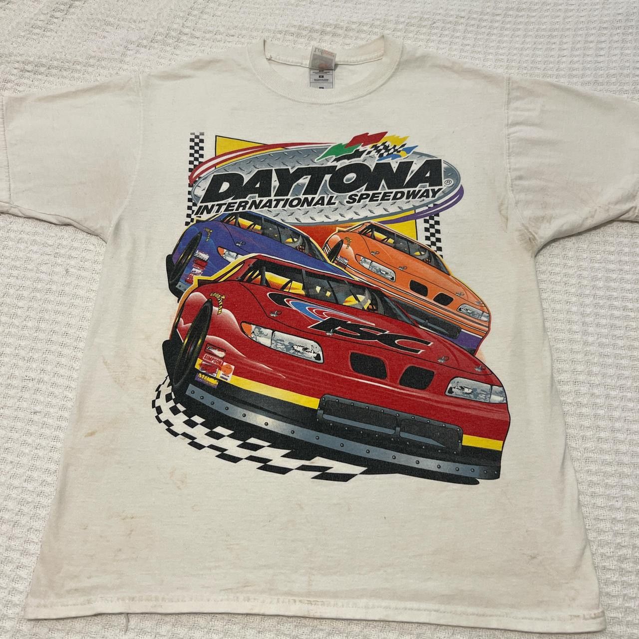 Fruit Of The Loom × NASCAR × Vintage Vintage 90’s Nascar Daytona International Speedway T-shirt Size US L / EU 52-54 / 3 - 4 Thumbnail