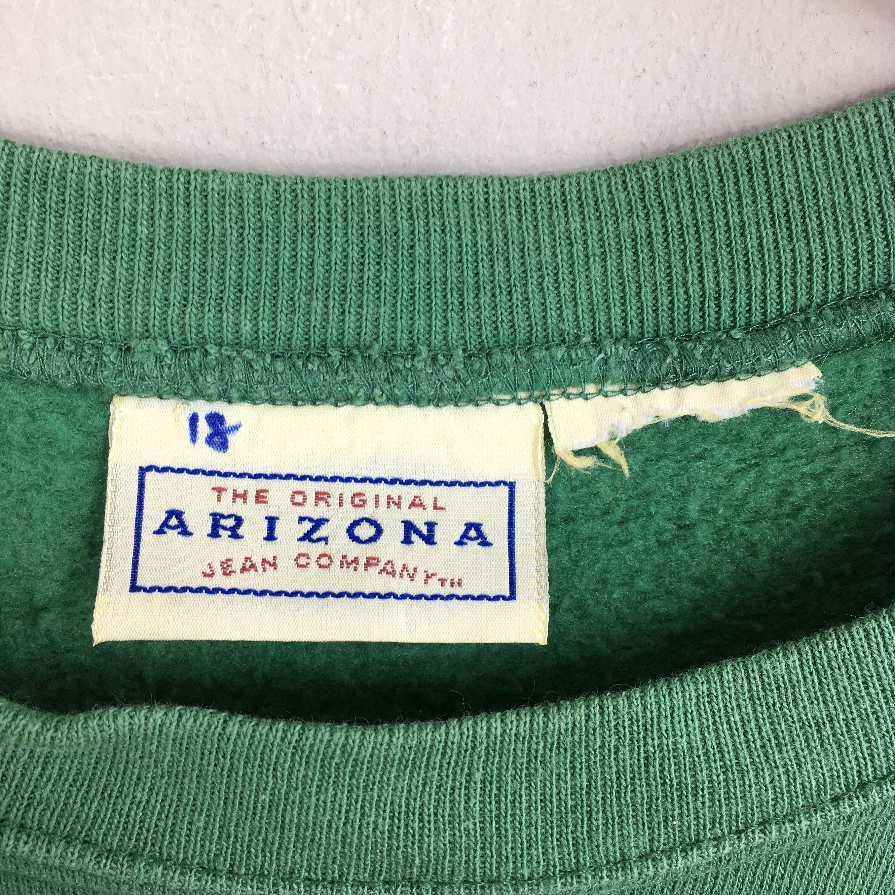 Arizona Jean Co. Vintage 90s Arizona Jeans U.S.A Green Sweatshirt Medium Size US M / EU 48-50 / 2 - 5 Thumbnail