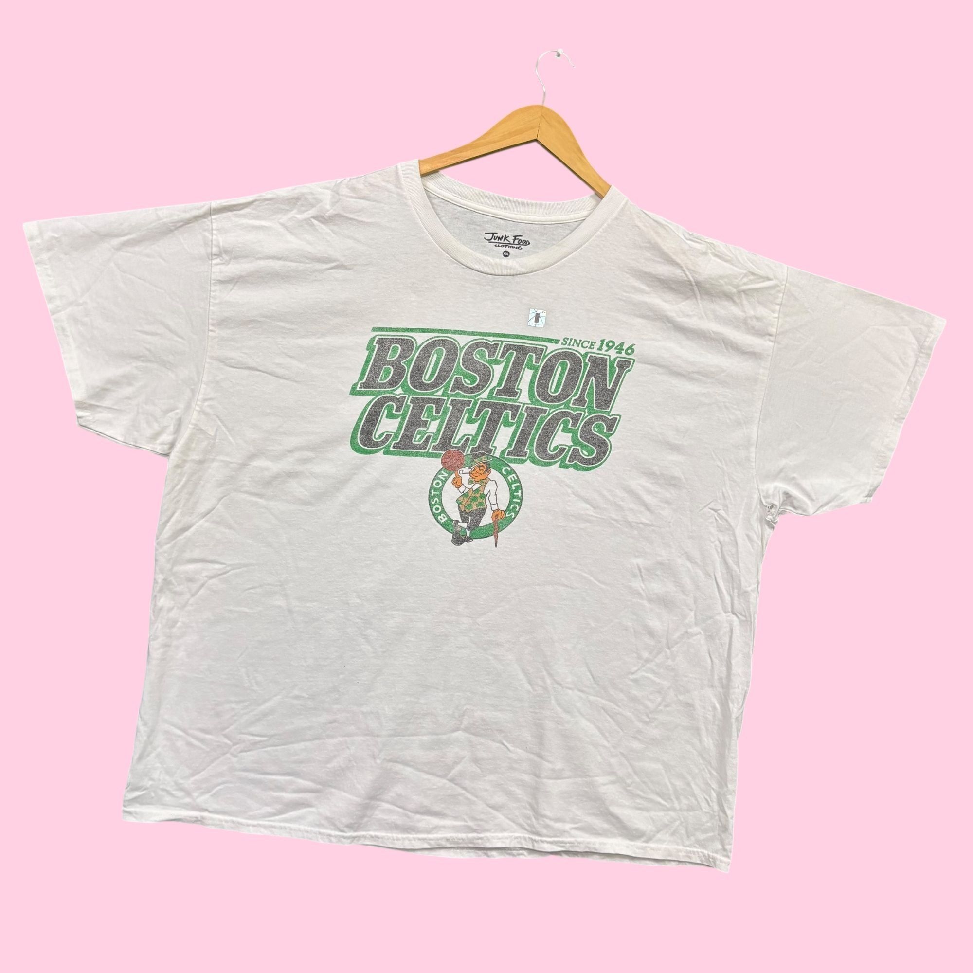NBA Junk Food Clothing x NBA Boston Celtics Oversized Tee XXL Size US XXL / EU 58 / 5 - 3 Thumbnail