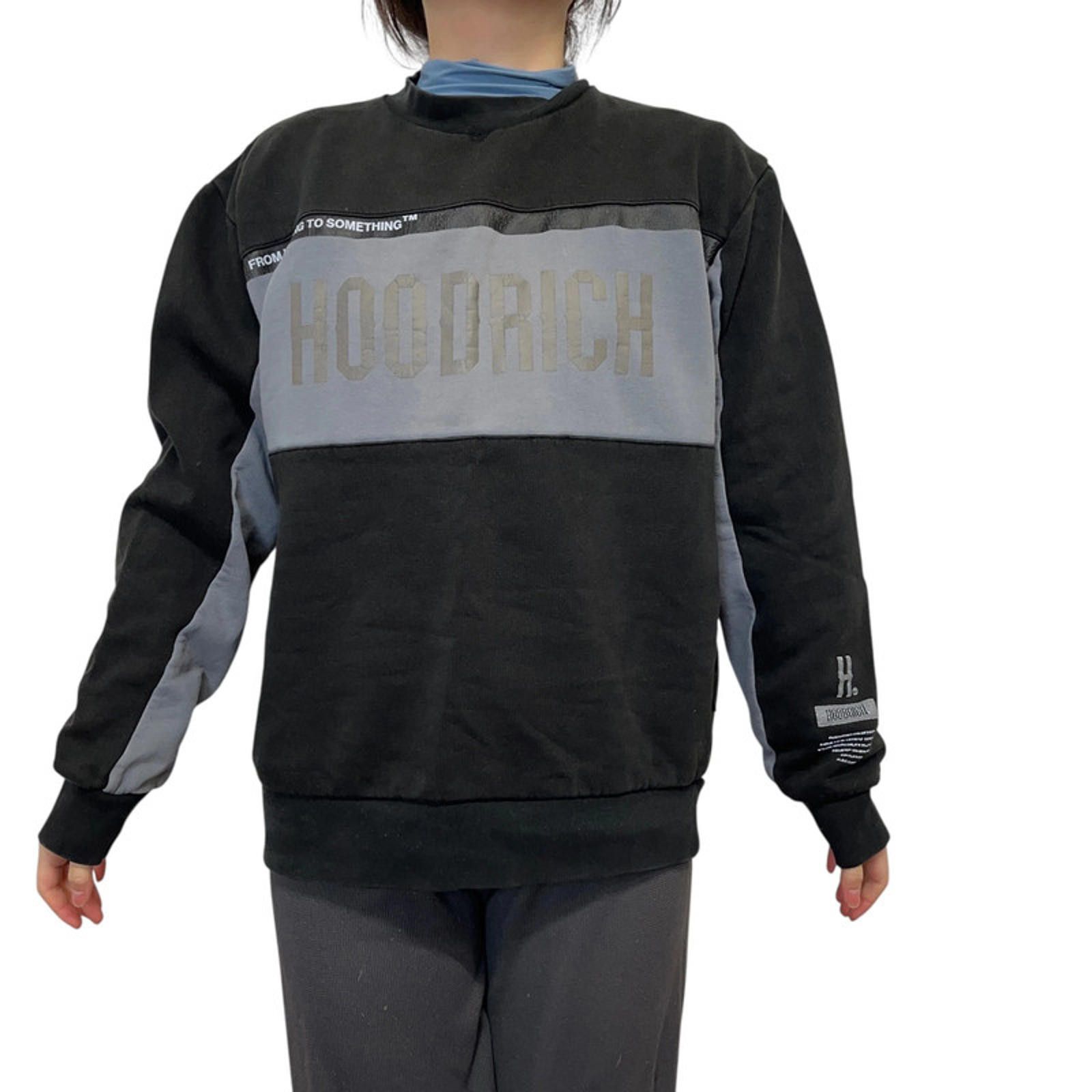 Hoodrich Hoodrich Black Grey Long Sleeved Jumper Mens Size L Size US L / EU 52-54 / 3 - 1 Thumbnail