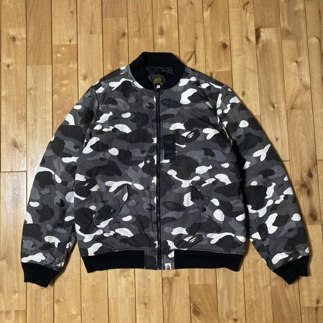 Bape 💫Glow in the dark💫 BAPE MA-1 Bomber Jacket city camo APE Size US XL / EU 56 / 4 - 2 Thumbnail