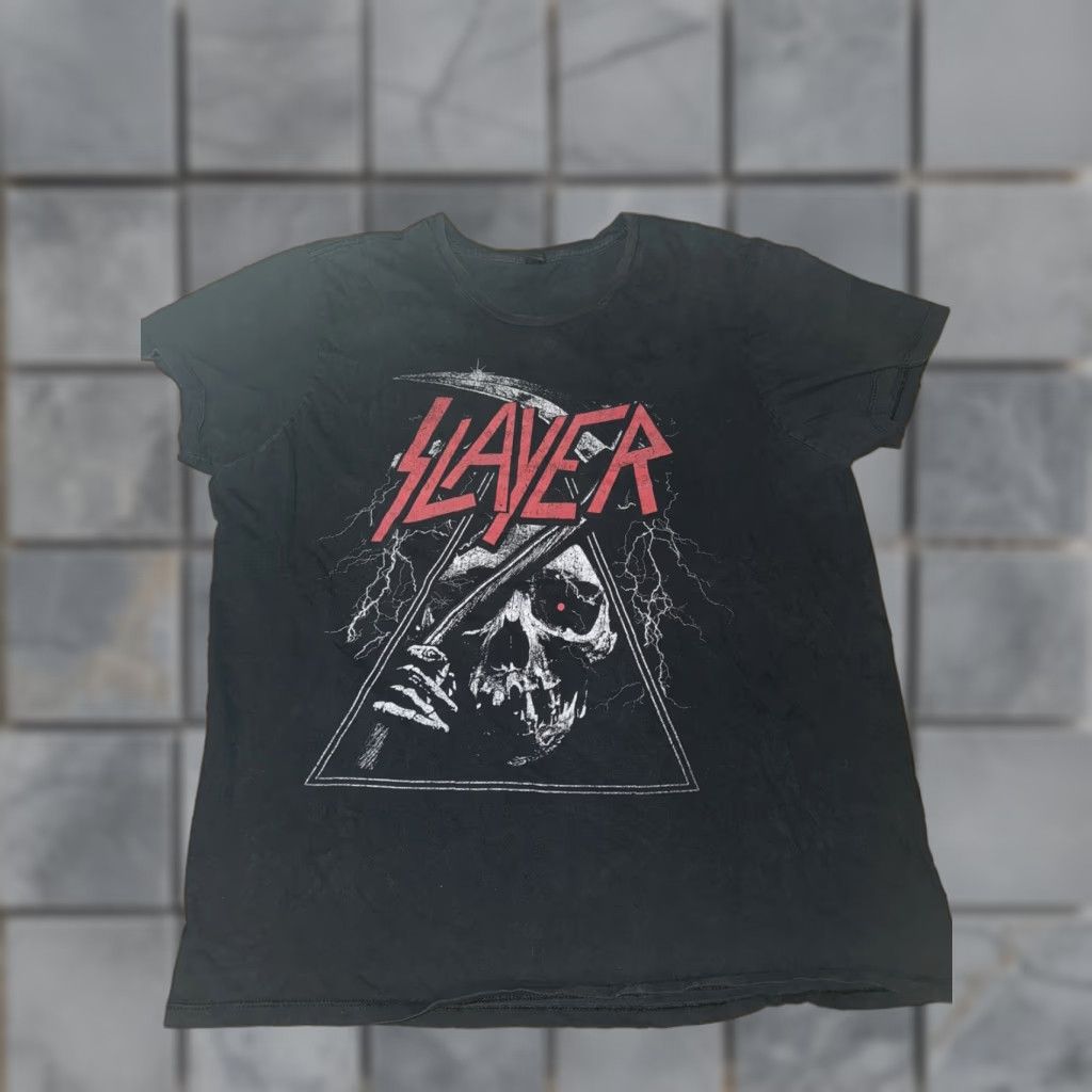 Vintage VINTAGE Slayer T-Shirt 2XL Men Black Band 90s 00s Mens Shirts Size US XXL / EU 58 / 5 - 1 Thumbnail