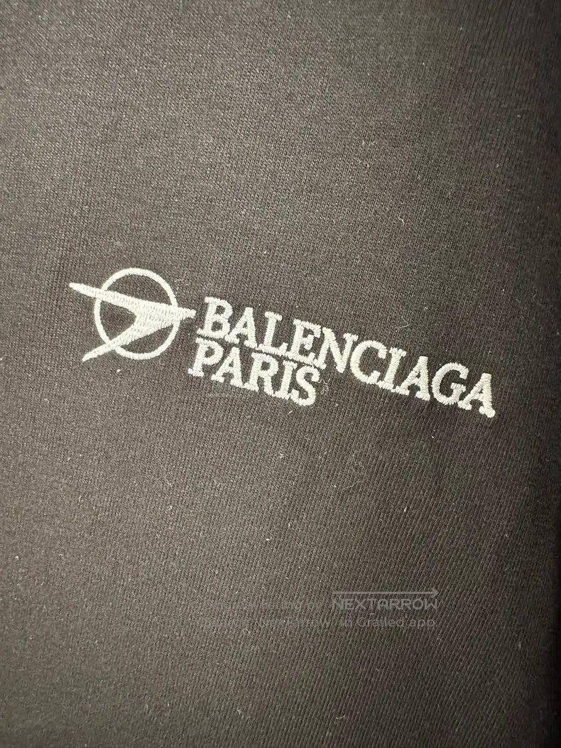 Balenciaga Balenciaga Pointer Letter Logo Embroidered Black Short Sle Size US S / EU 44-46 / 1 - 4 Thumbnail