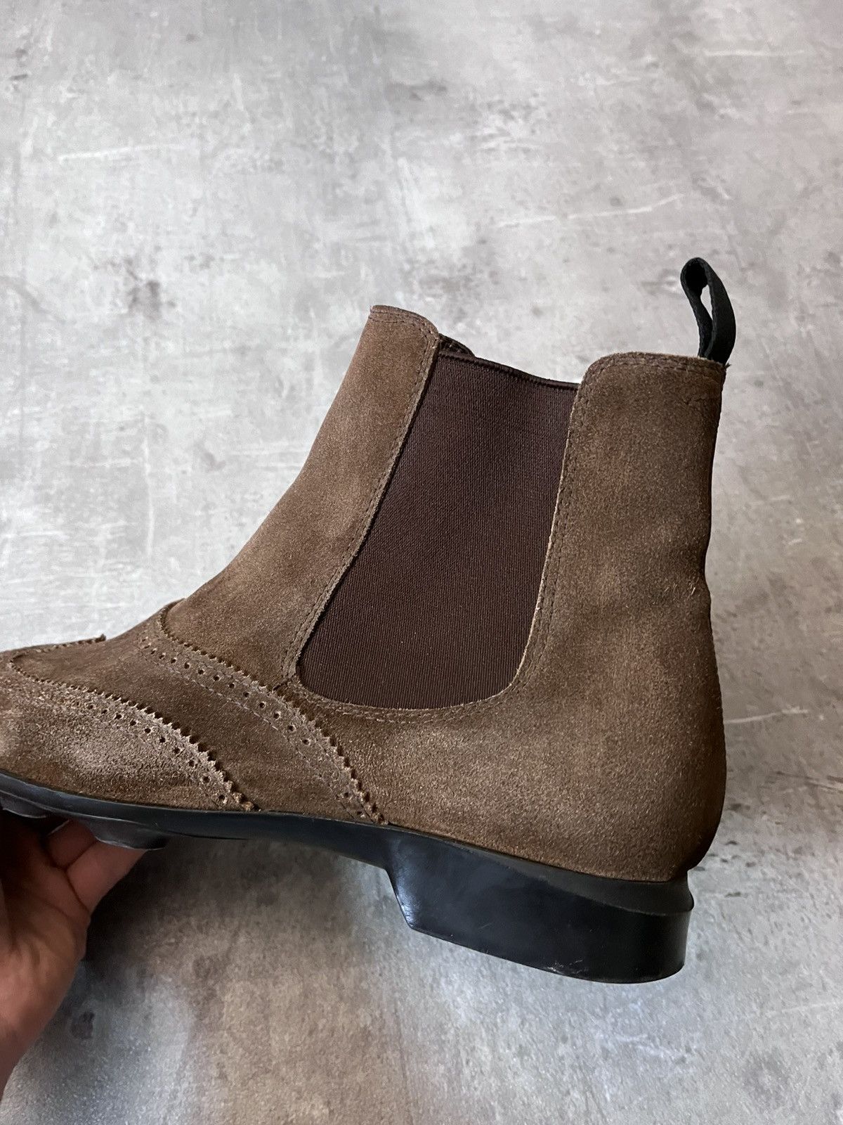 Miu Miu Miu Miu vintage chelsea boots 90s brown suede Size US 9 / EU 42 - 10 Thumbnail