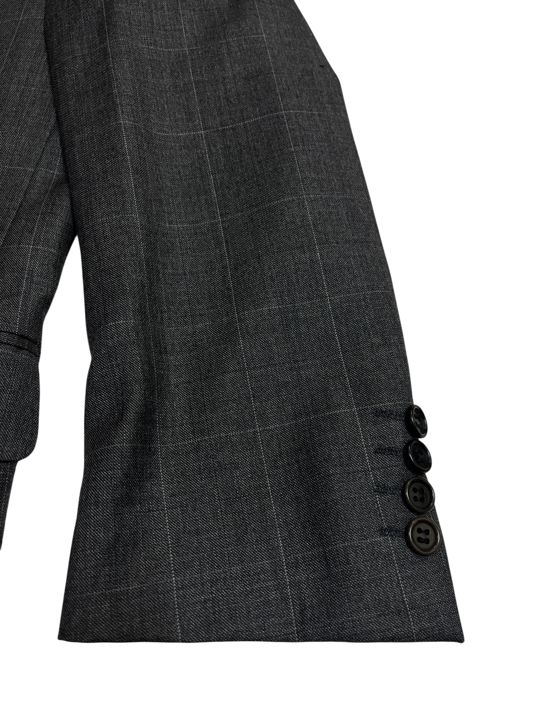 Lanvin Lanvin Paris Made in Italy Plaid Wool Blazer Size 42R - 6 Thumbnail