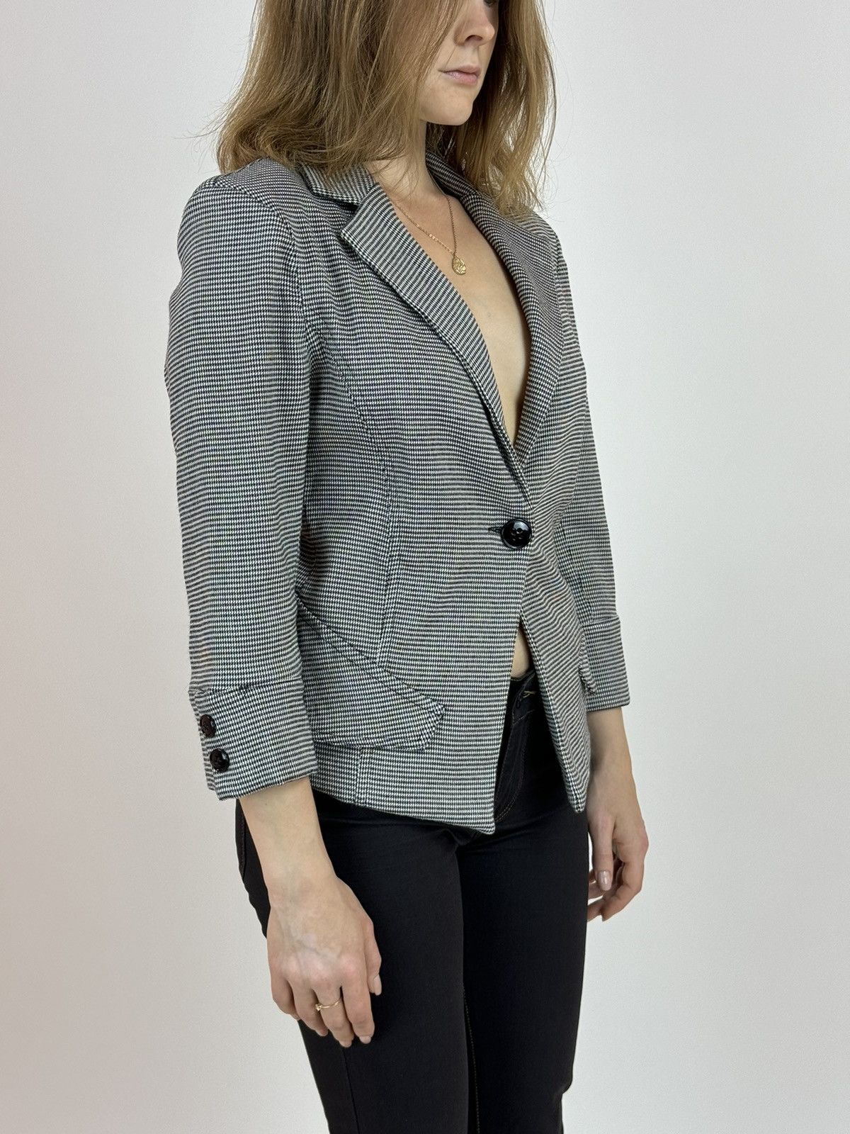 Designer × Japanese Brand MALIA Womens Blazer jacket one button size M Size XS / US 0-2 / IT 36-38 - 4 Thumbnail