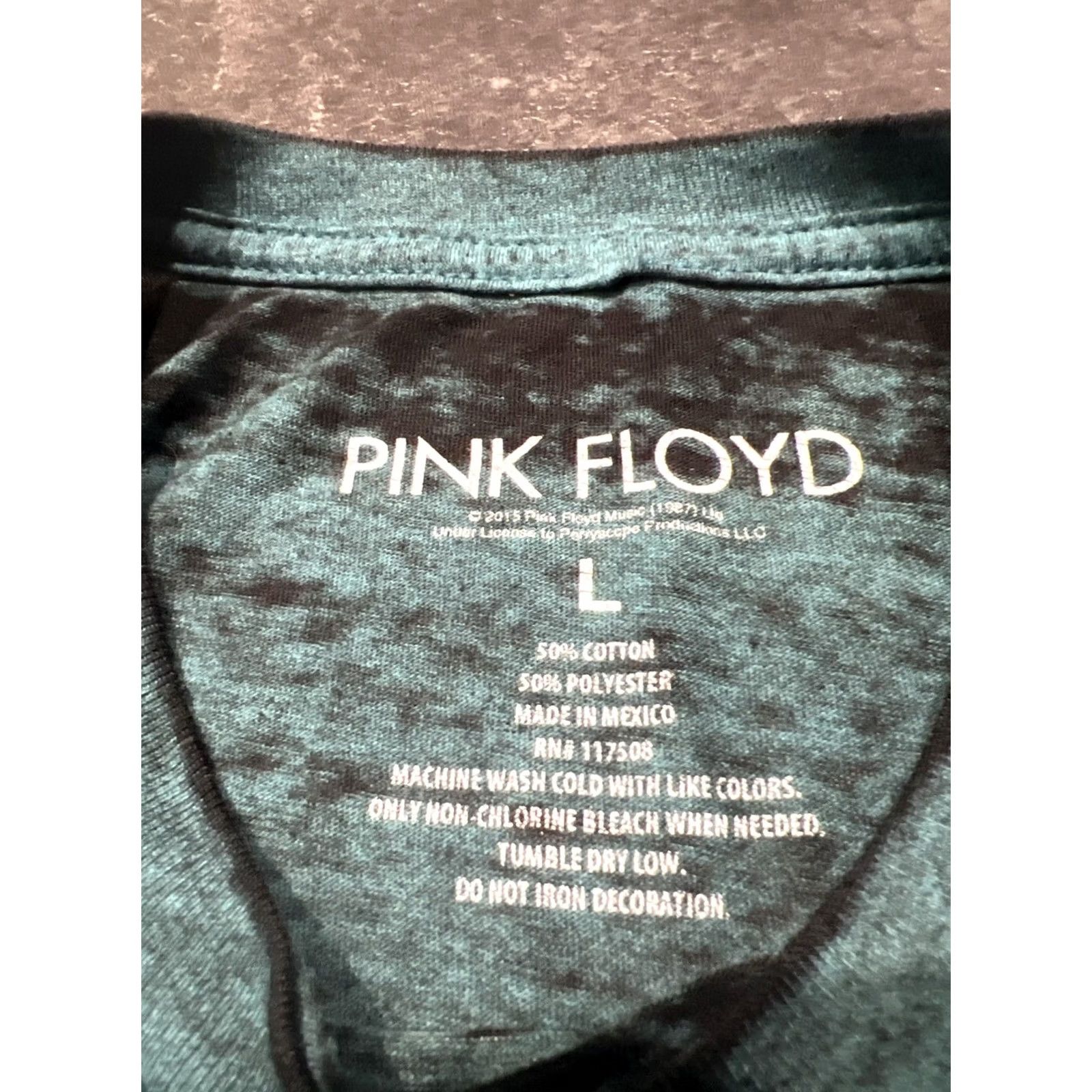Vintage Pink Floyd Shirt Dark Side of the Moon Short Sleeve Crew Neck L Black Moon Men Size US L / EU 52-54 / 3 - 5 Thumbnail