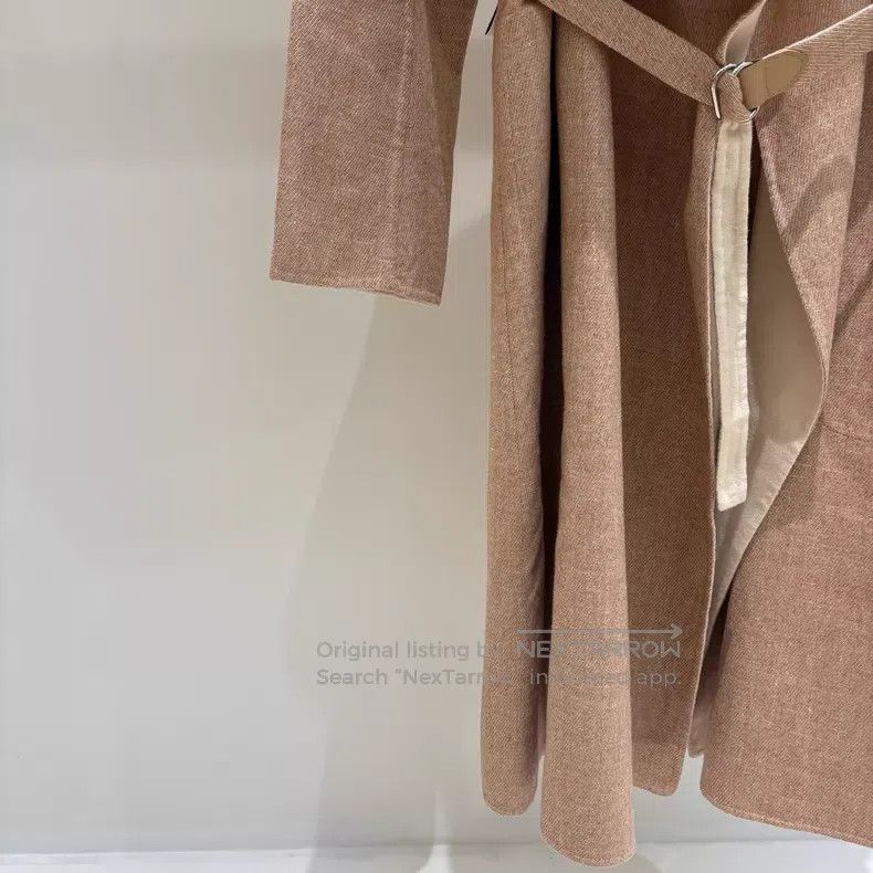 Hermes Hermes Beige Brown Cashmere Linen Silk Lapel Long Sleeve C Size XS / US 0-2 / IT 36-38 - 5 Thumbnail