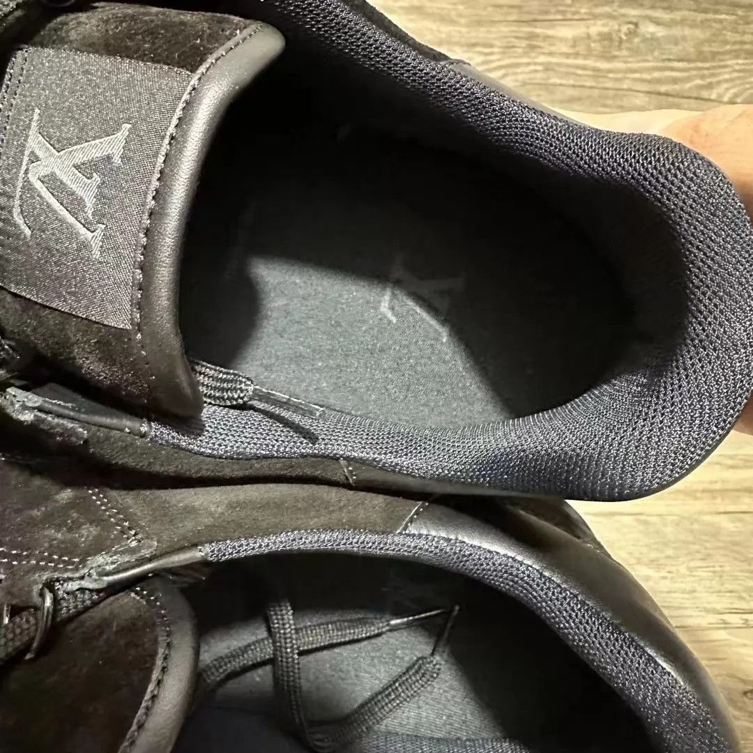 Louis Vuitton LV Trainer Black Suede 'Black Warrior' UK11 (45) 99 New Size US 12 / EU 45 - 7 Thumbnail