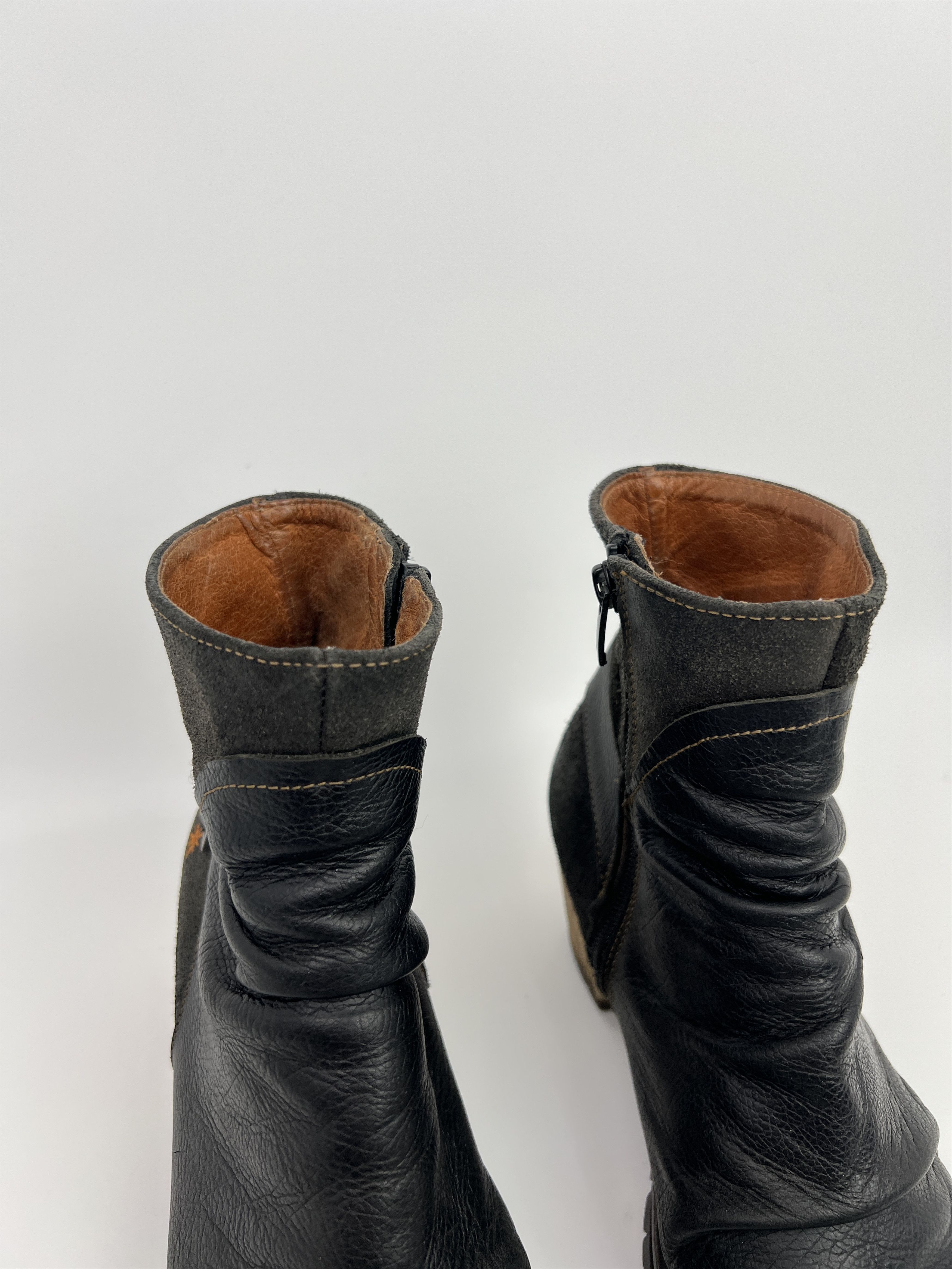A.S.98 The Art Company Heels Ankle Avant Garde Boots Size US 9 / IT 39 - 13 Thumbnail