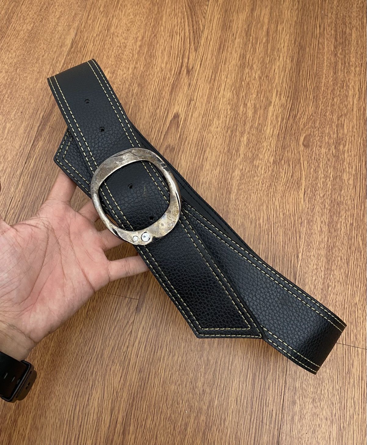 Japanese Brand Black classic belt Size ONE SIZE - 2 Thumbnail