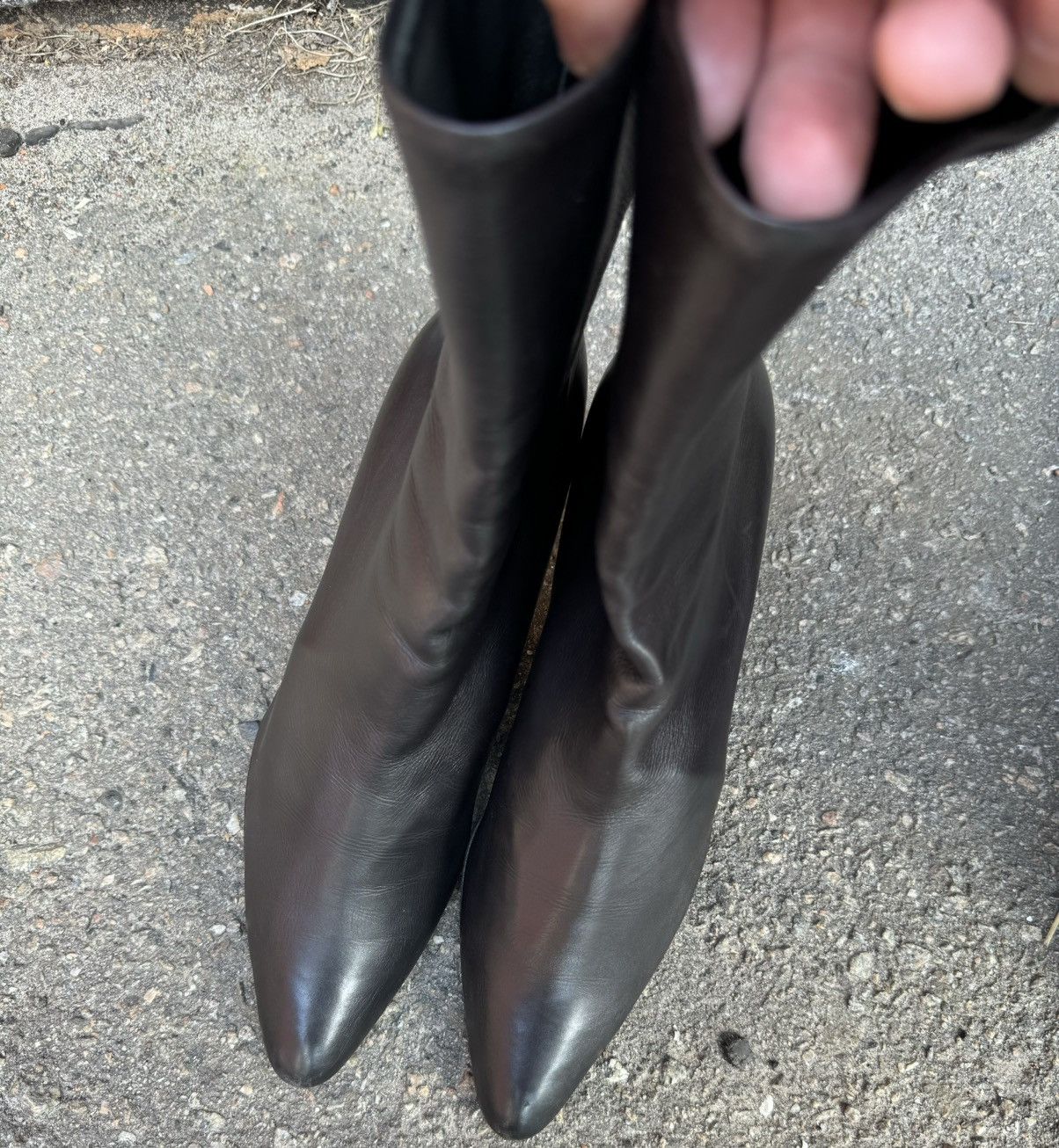Helmut Lang Helmut Lang women leather high heel boots 39 size black Size US 9 / IT 39 - 11 Thumbnail