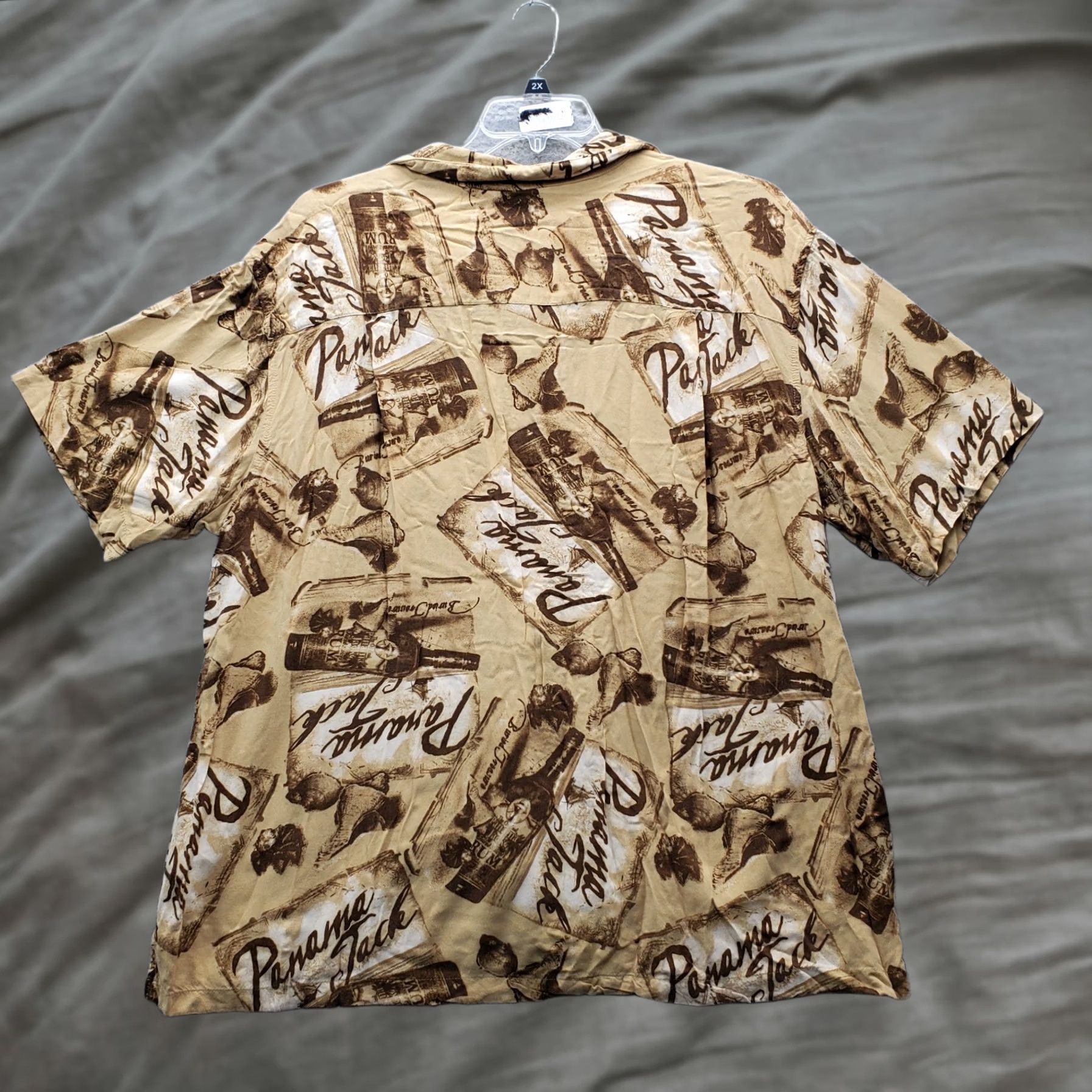 Panama Jack Panama Jack Mens 3XL Multicolor Rayon Button-Down Hawaiian Shirt Size US XXL / EU 58 / 5 - 1 Thumbnail