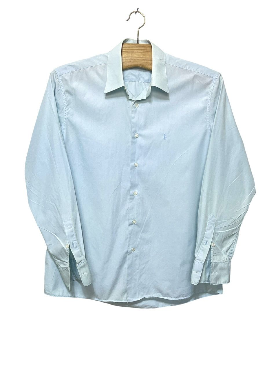 Yves Saint Laurent 🔥 tiffany blue YSL Yves Saint Laurent shirt size L Size US L / EU 52-54 / 3 - 1 Thumbnail