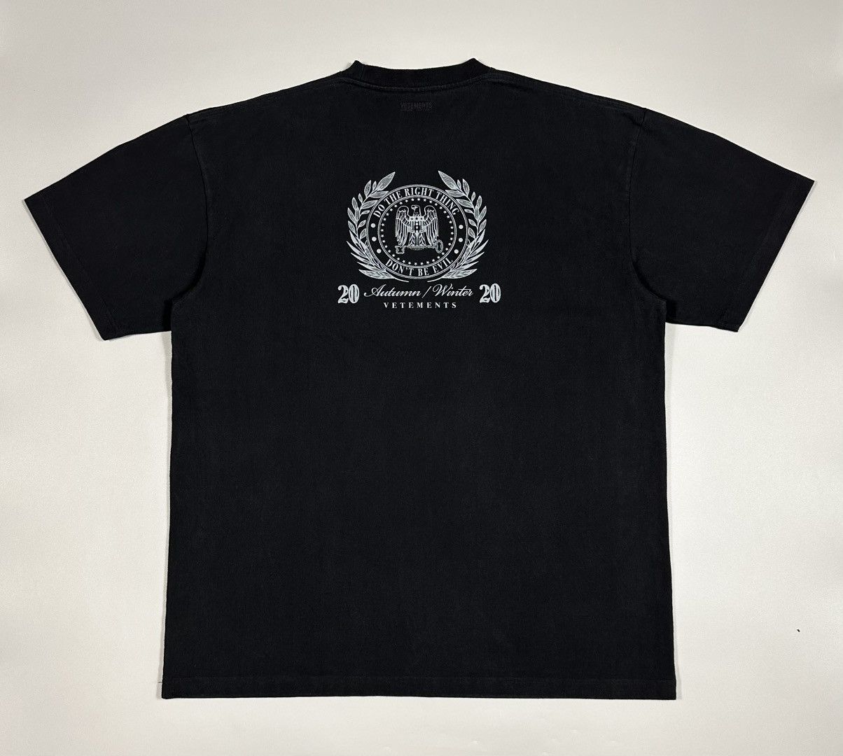 Vetements Vetements 'The President' Oversized T-Shirt Black Size US XL / EU 56 / 4 - 2 Thumbnail