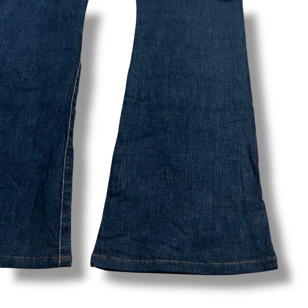 If Six Was Nine × Japanese Brand × Le Grande Bleu (L.G.B.) FLARE🔥 MICHEL KLEIN DENIM BLUE PANT Size 31" - 13 Thumbnail