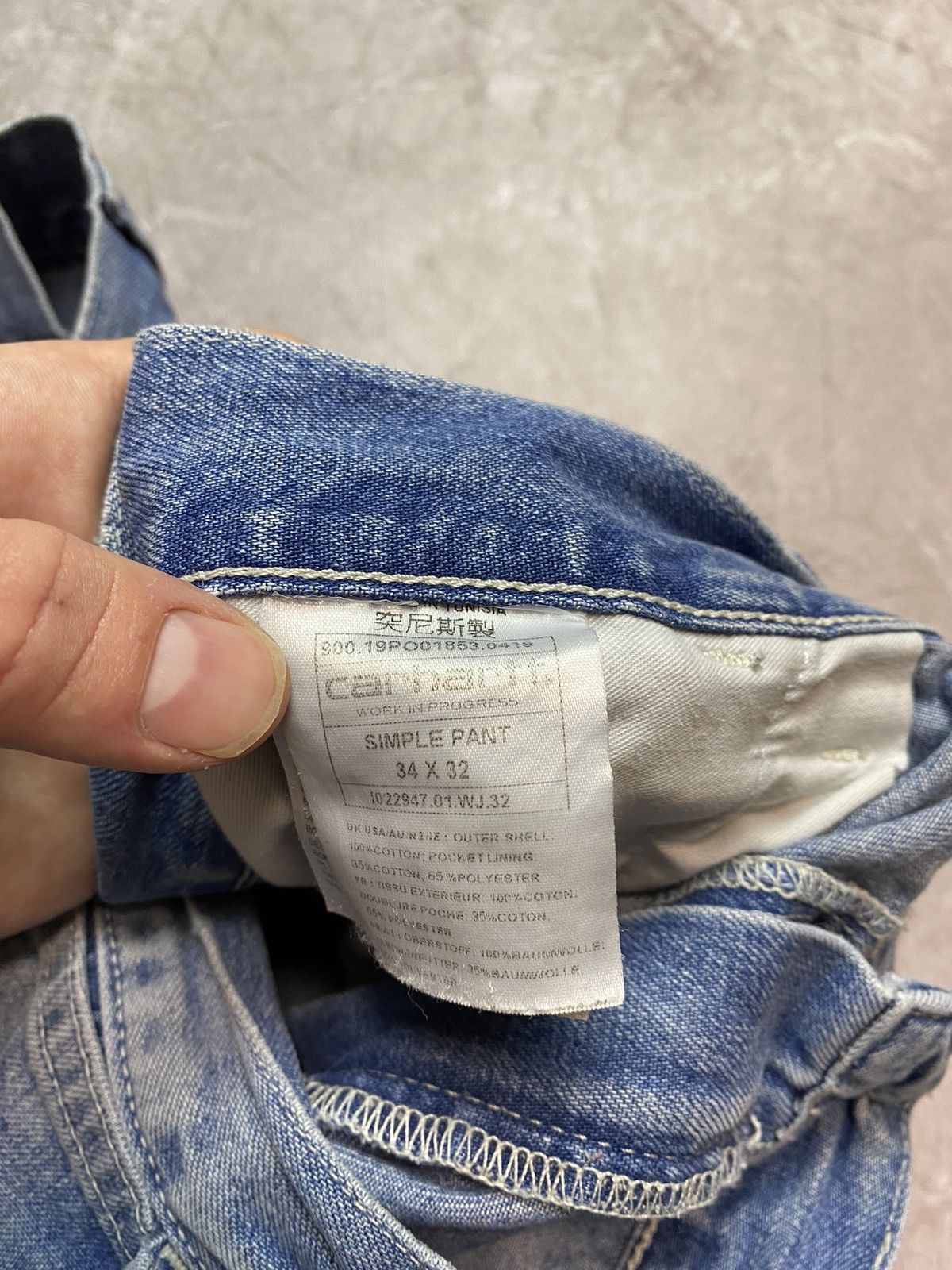 Carhartt × Carhartt Wip Carhartt Straight Jeans Simple Pant 34/32 Workwear Size US 34 / EU 50 - 11 Thumbnail