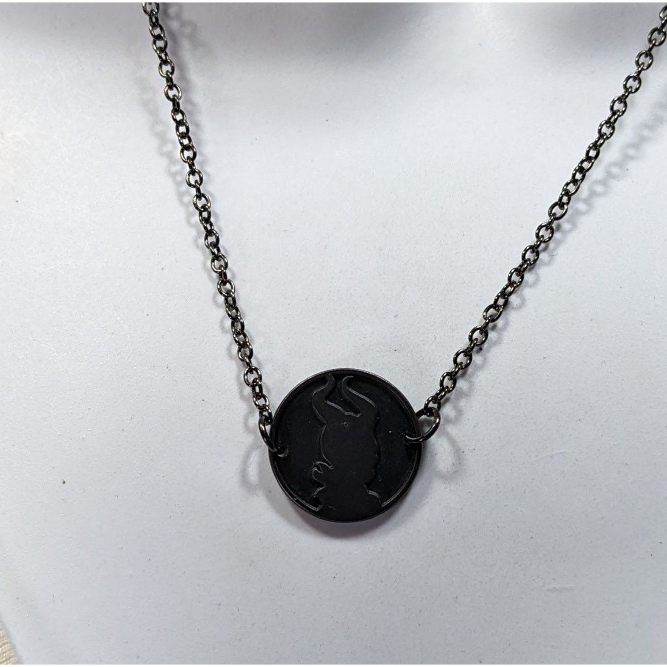 Disney Disney Maleficent Black Cameo Pendant Necklace Size ONE SIZE - 2 Thumbnail