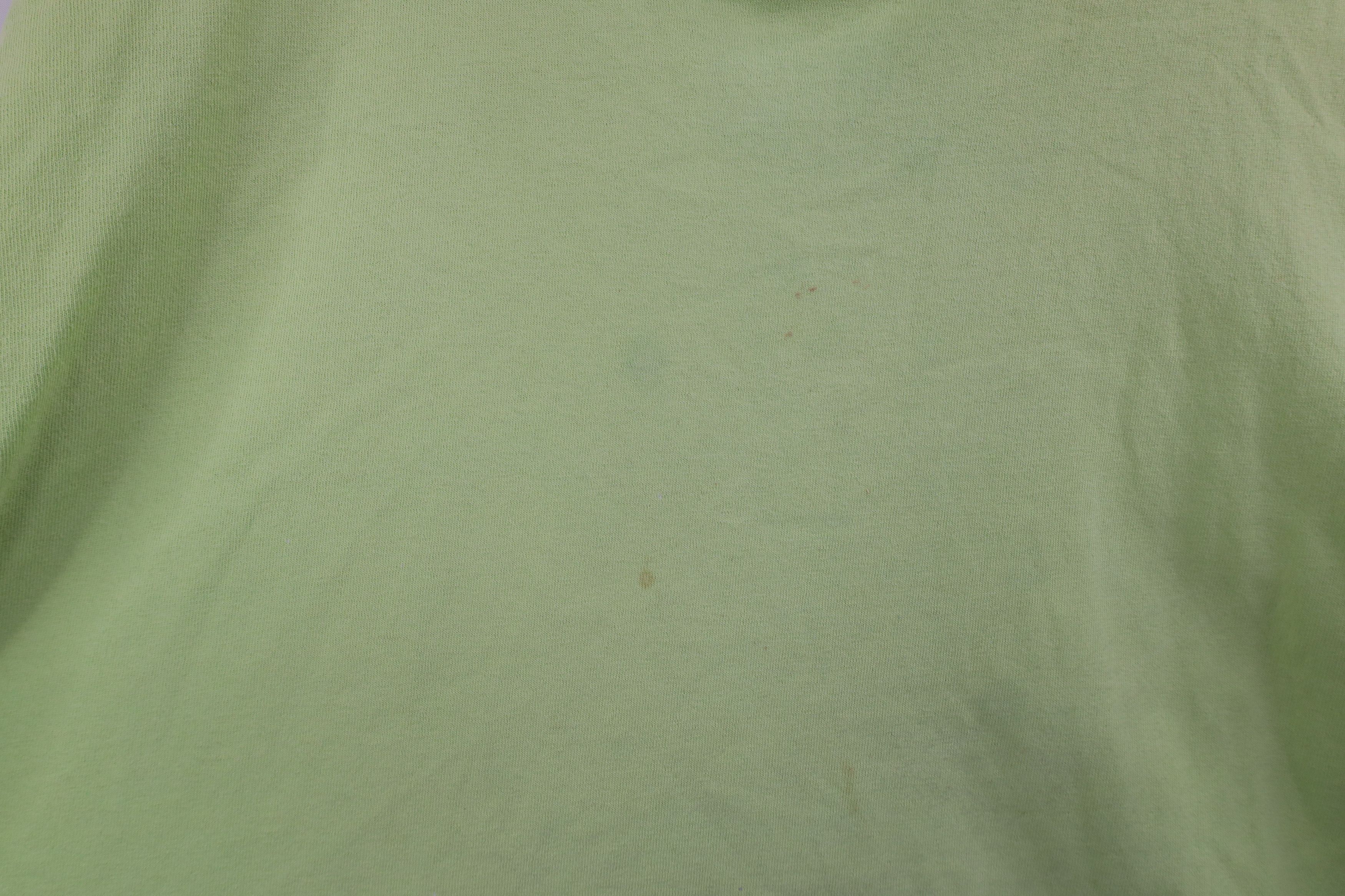 Vintage Vintage 90s Streetwear Heavyweight Blank T-Shirt Lime Green Size US XXL / EU 58 / 5 - 7 Thumbnail