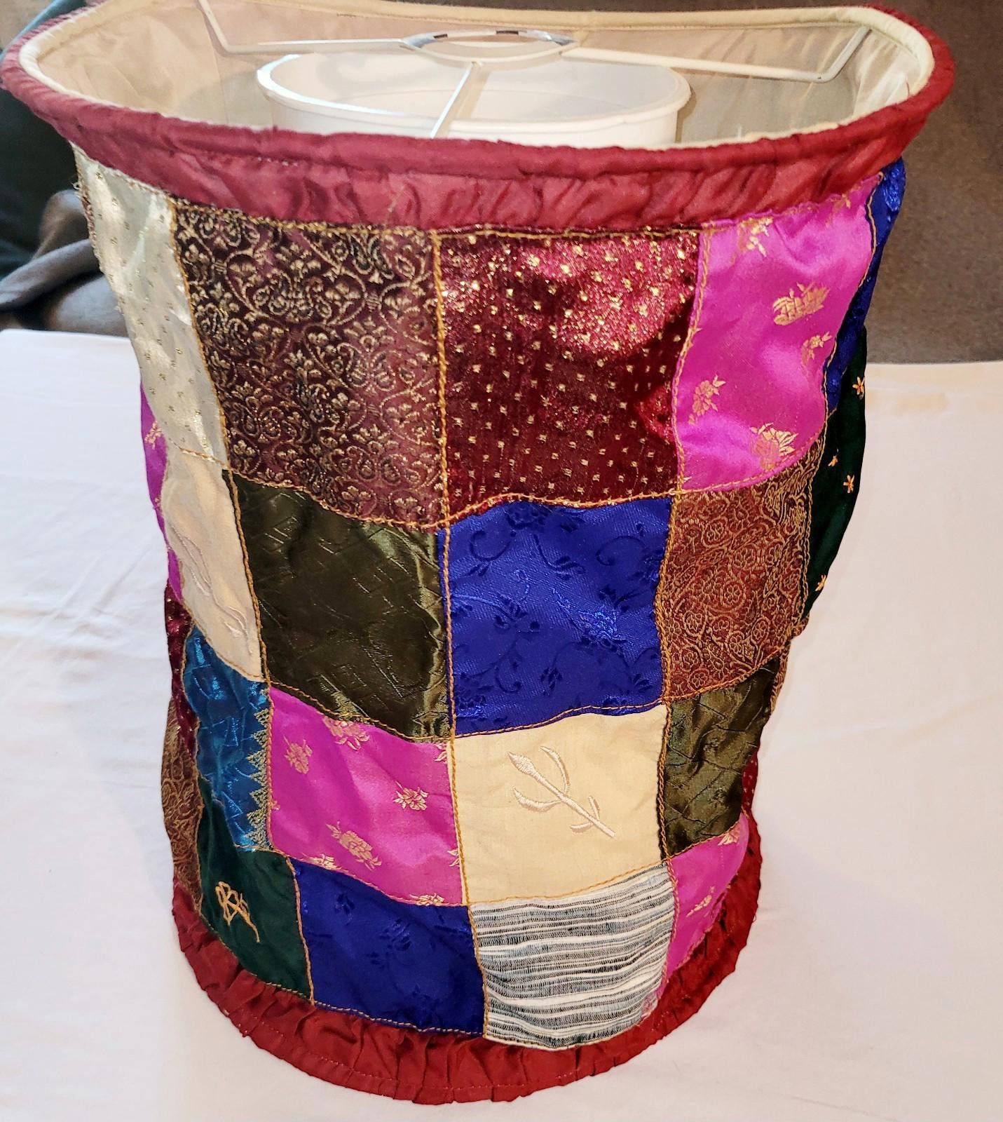 The Unbranded Brand Bohemian Patchwork fabric lampshade Size ONE SIZE - 3 Thumbnail