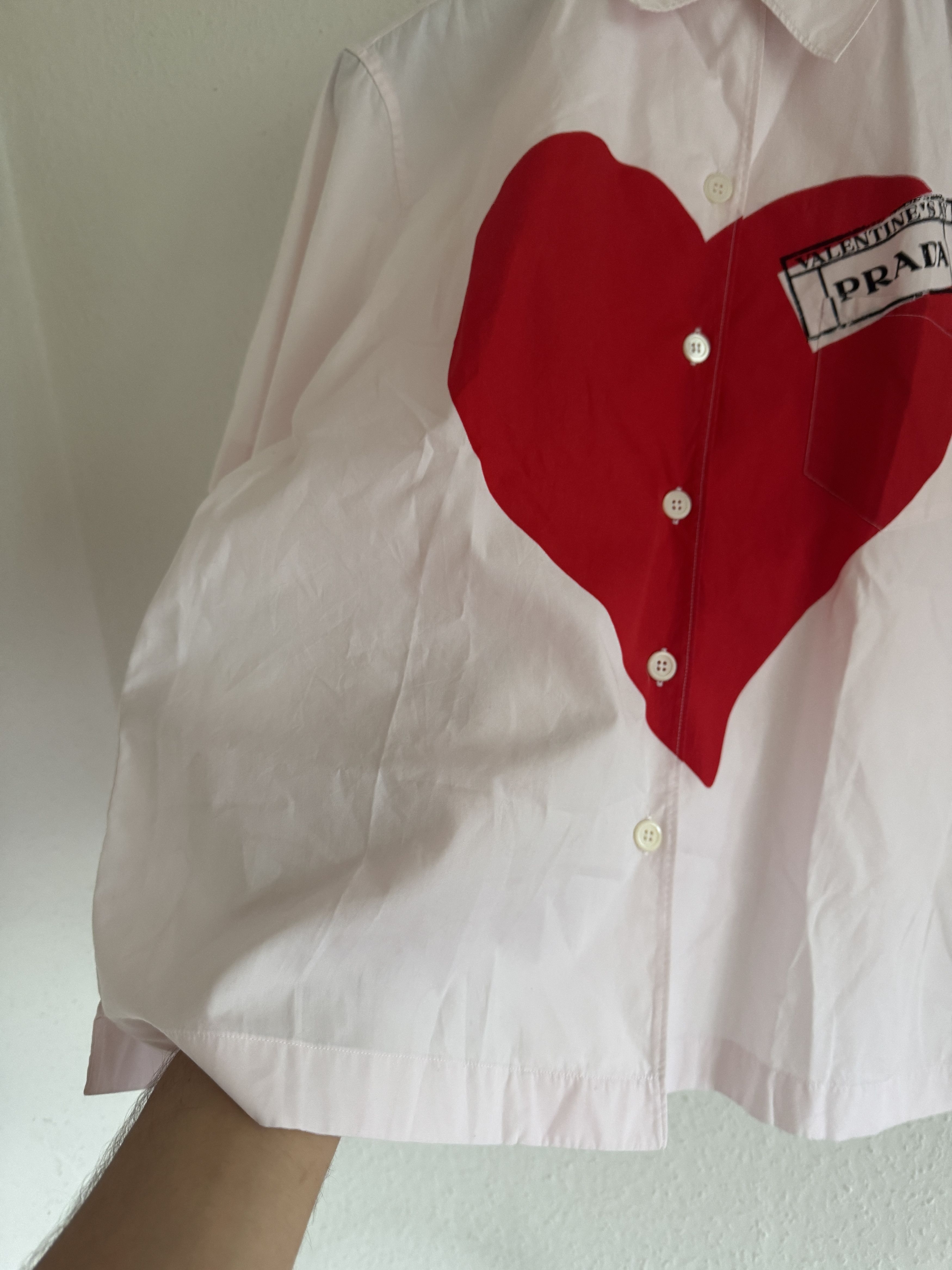 Prada Valentine's Bowling Shirt Size US XS / EU 42 / 0 - 6 Thumbnail