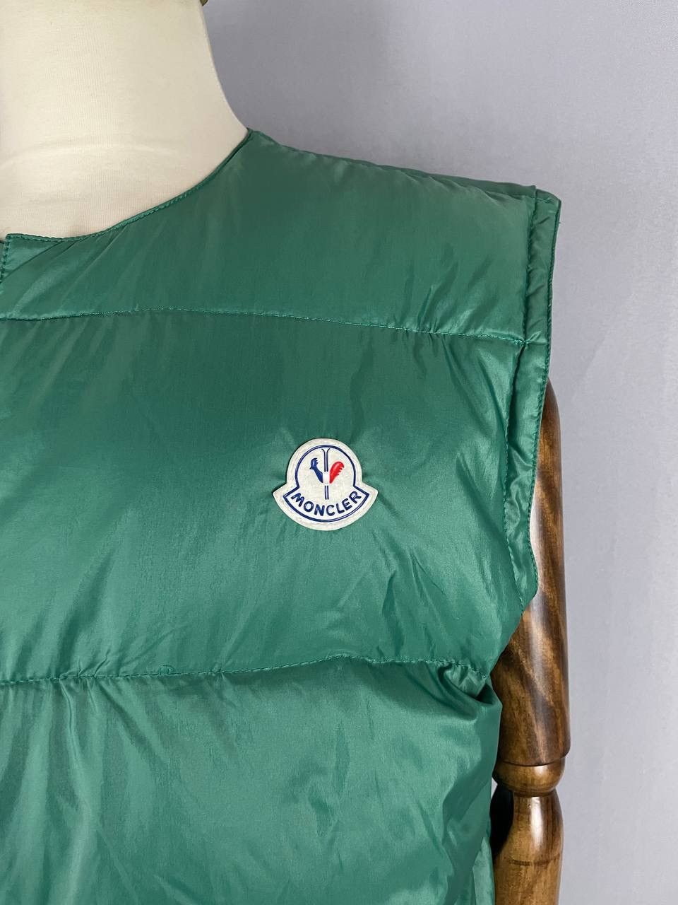 Moncler Moncler Down Vest Jacket Vintage Green 1990s Size US M / EU 48-50 / 2 - 4 Thumbnail