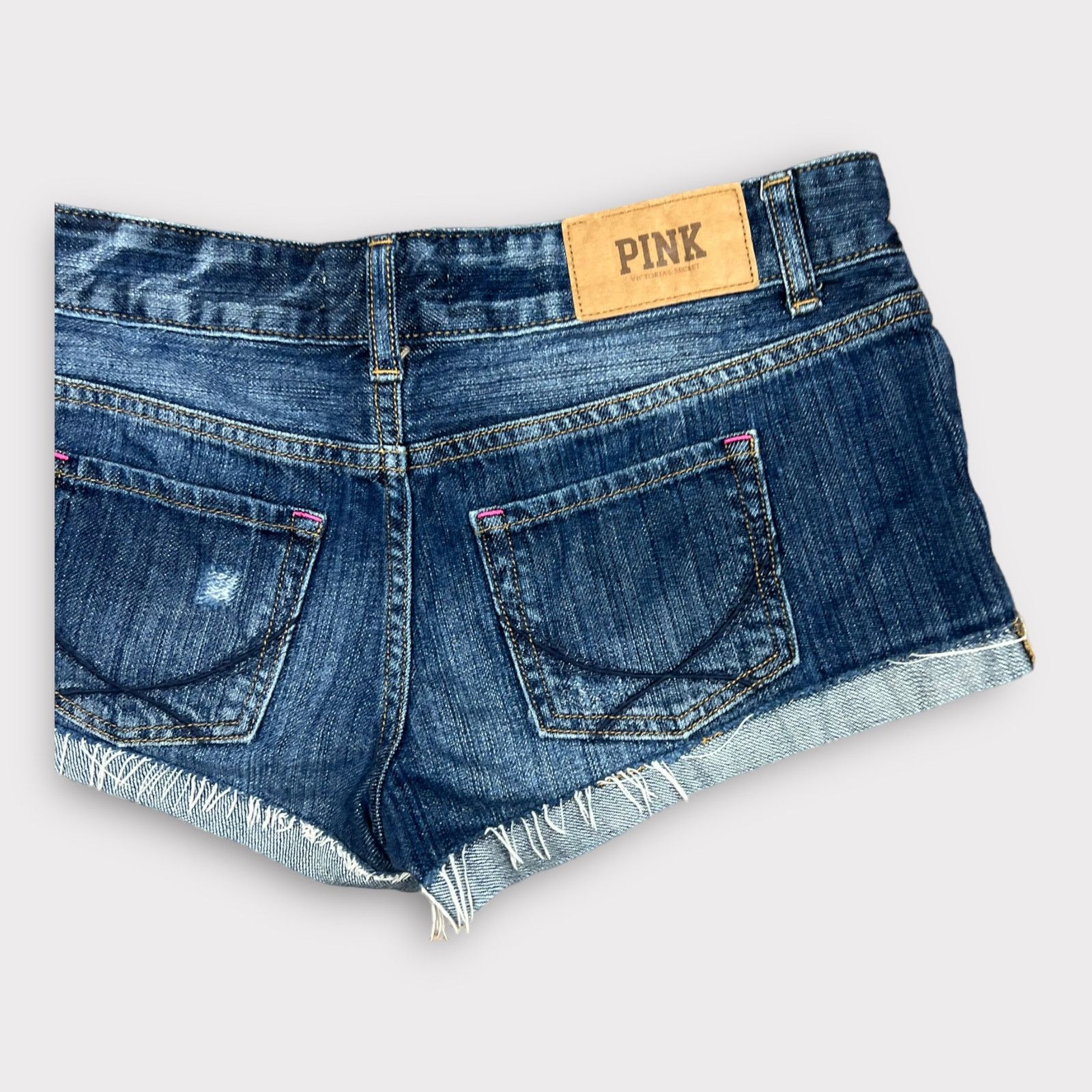 Victoria's Secret PINK Victoria’s Secret | Distressed Denim Cuffed Shorts | 0 Size 25" / US 0 / IT 36 - 4 Thumbnail