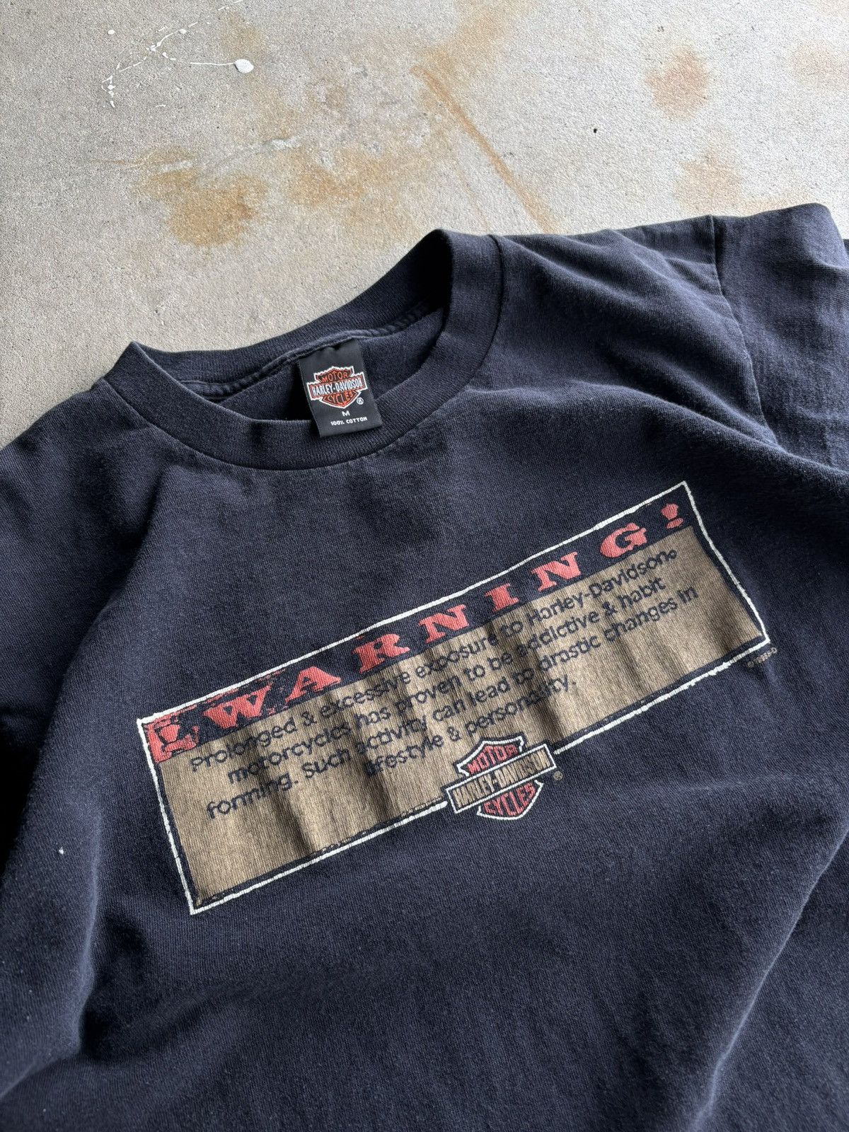 Harley Davidson Vintage 1995 Harley Davidson Boxy Las Vegas Faded Tee Size US M / EU 48-50 / 2 - 3 Thumbnail